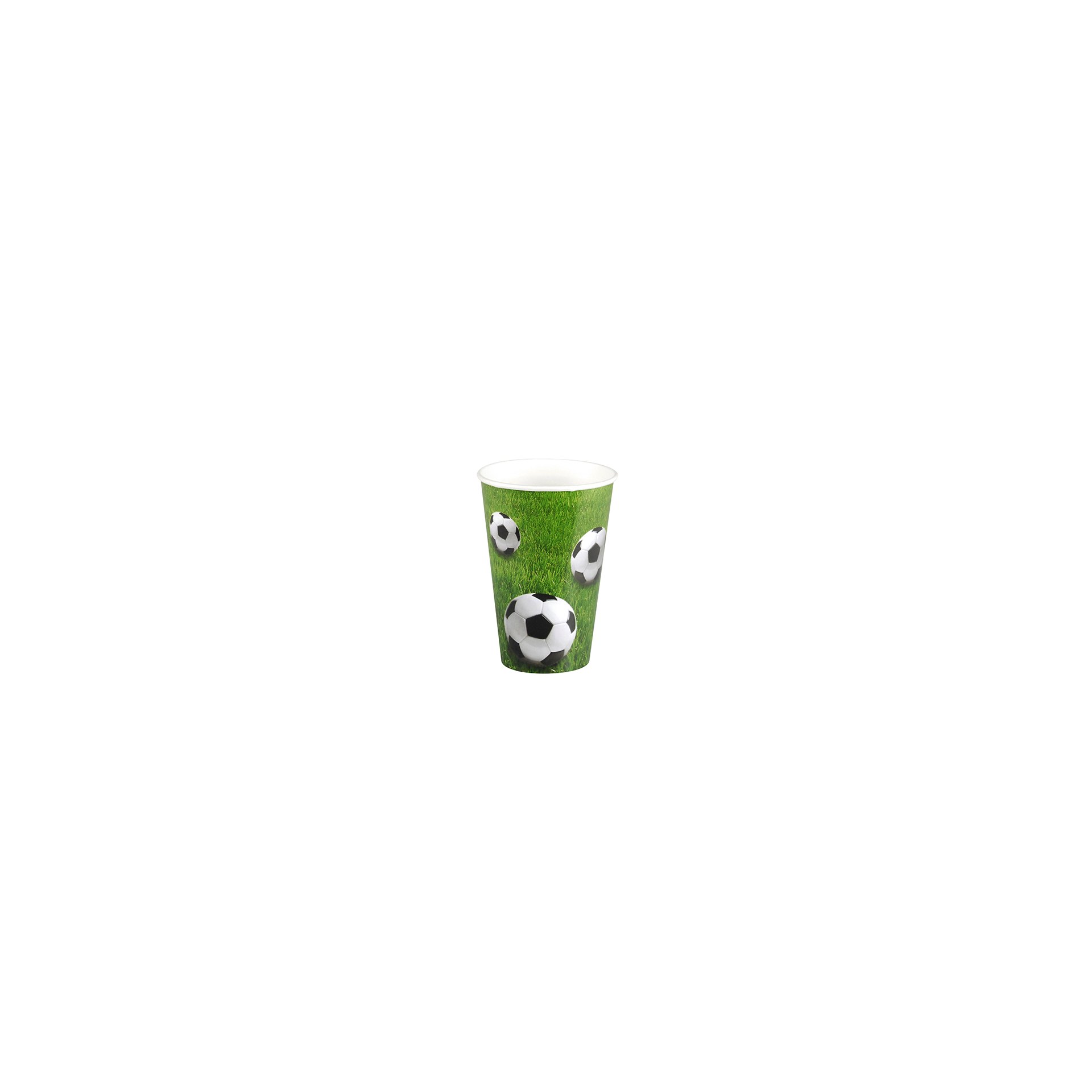 Trinkbecher, Pappe 0,2 l Ø 7 cm · 9,7 cm "Football" Trinkbecher, Pappe 0,2 l Ø 7 cm · 9,7 cm "Football"