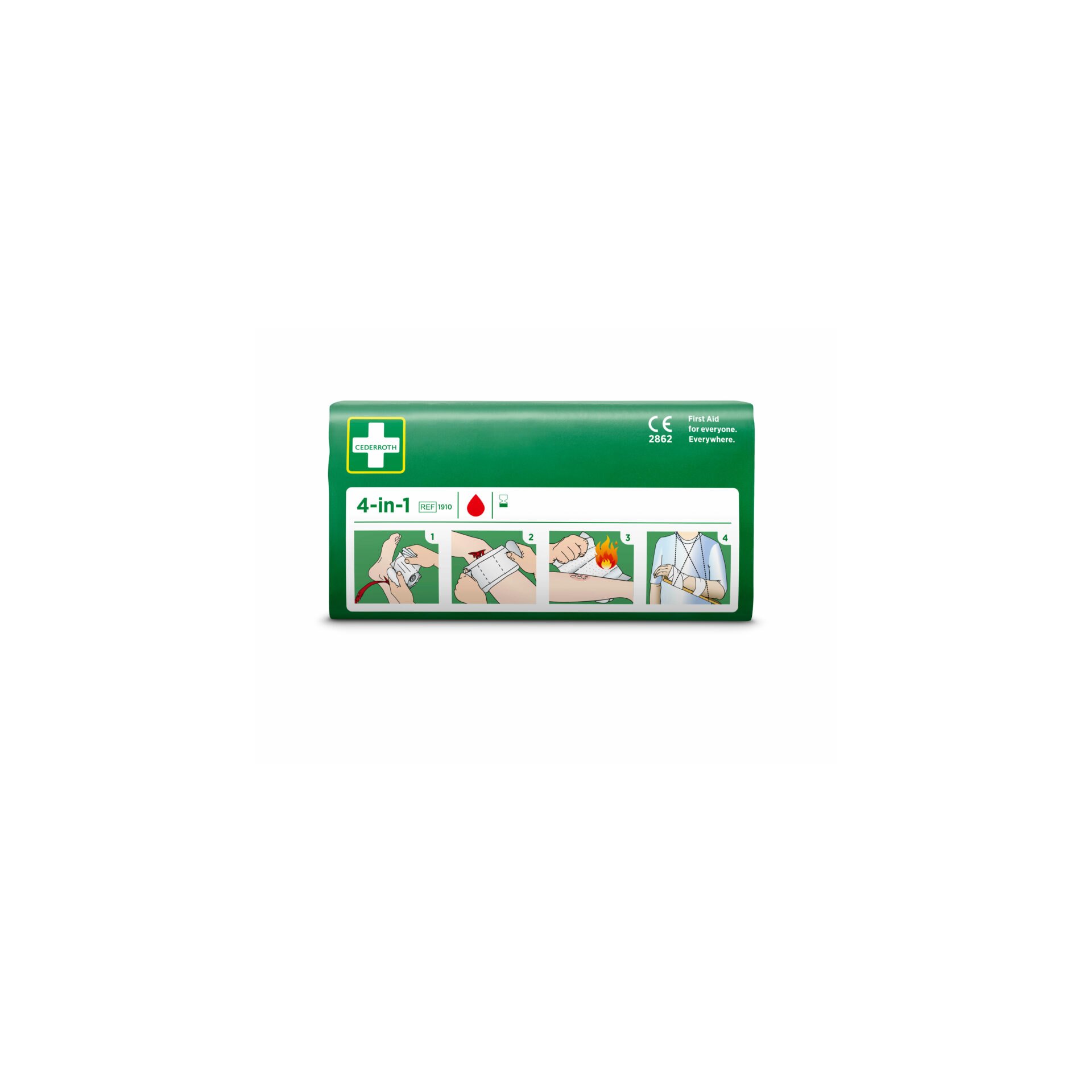 "Cederroth" 4 in 1 Blutstiller Wundverband Set, 3-teilig "Cederroth" 4 in 1 Blutstiller Wundverband Set, 3-teilig