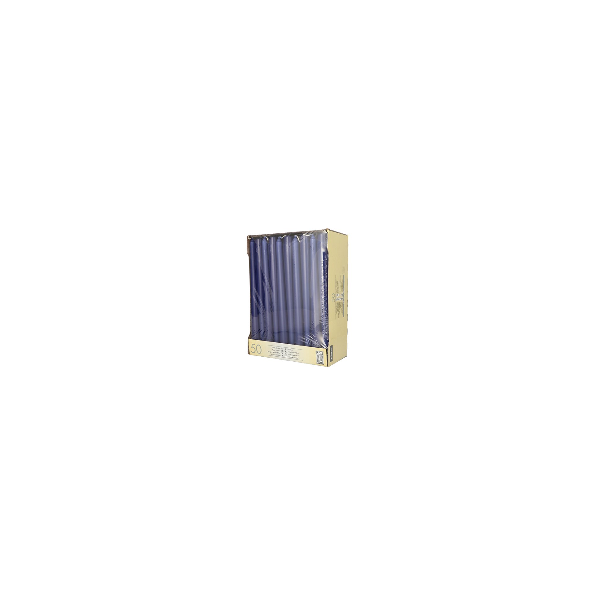 Leuchterkerzen Ø 2,2 cm · 25 cm dunkelblau Leuchterkerzen Ø 2,2 cm · 25 cm dunkelblau
