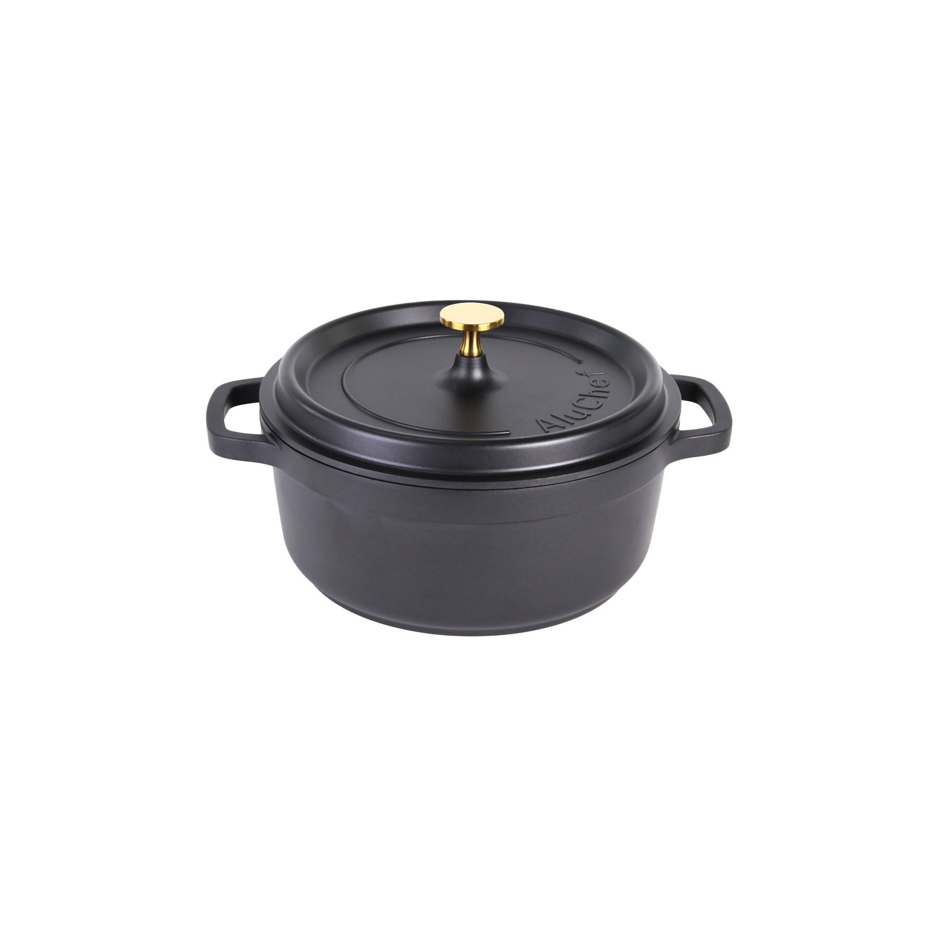 AluChef® Cocotte, rund 24 cm / schwarz AluChef® Cocotte, rund 24 cm / schwarz