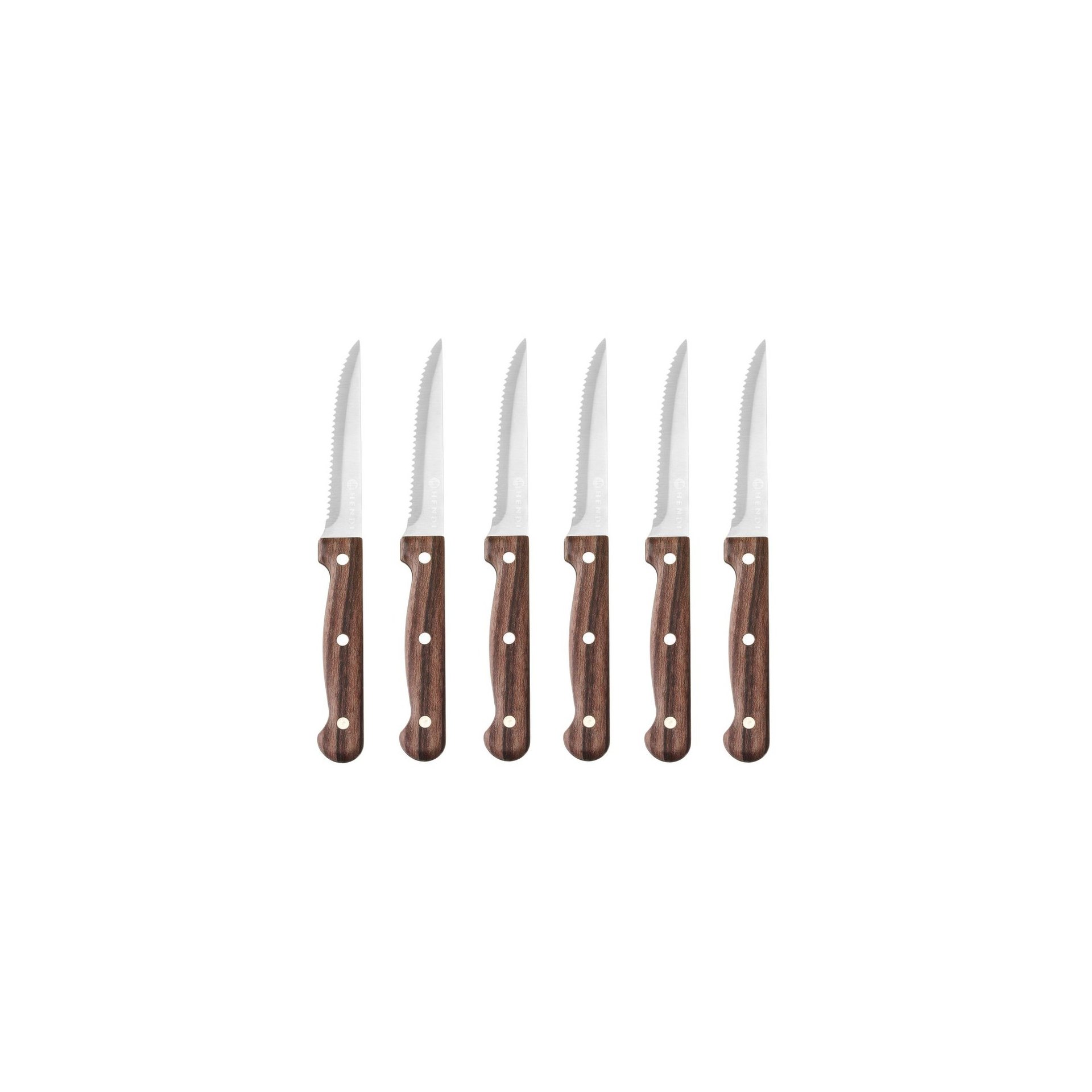 Steakmesser – 6 Stück, Profi Line, Braun, 6 Stk., (L)210mm
