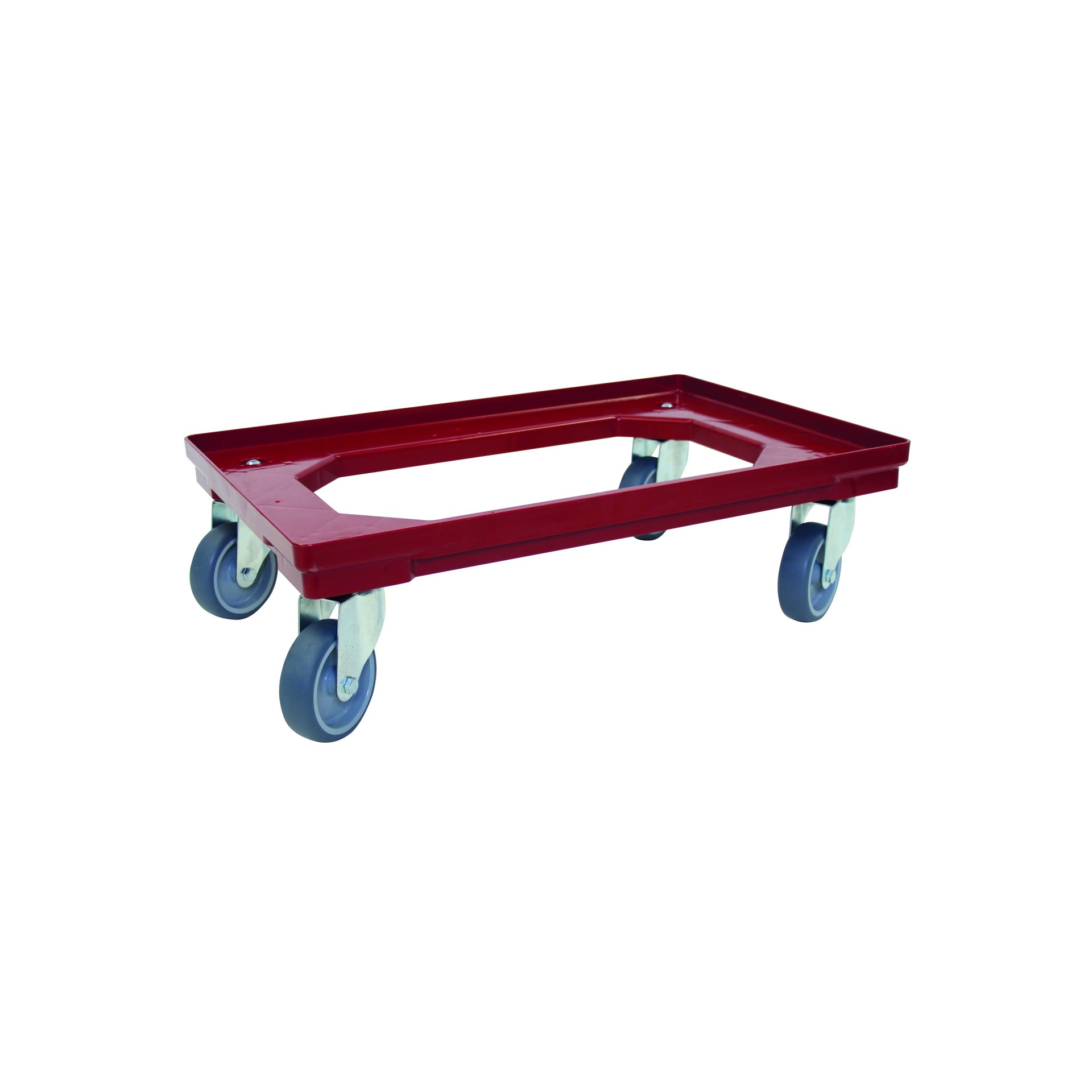 Fahrgestell rot, für Grundmaß 400 x 600 mm Fahrgestell rot, für Grundmaß 400 x 600 mm