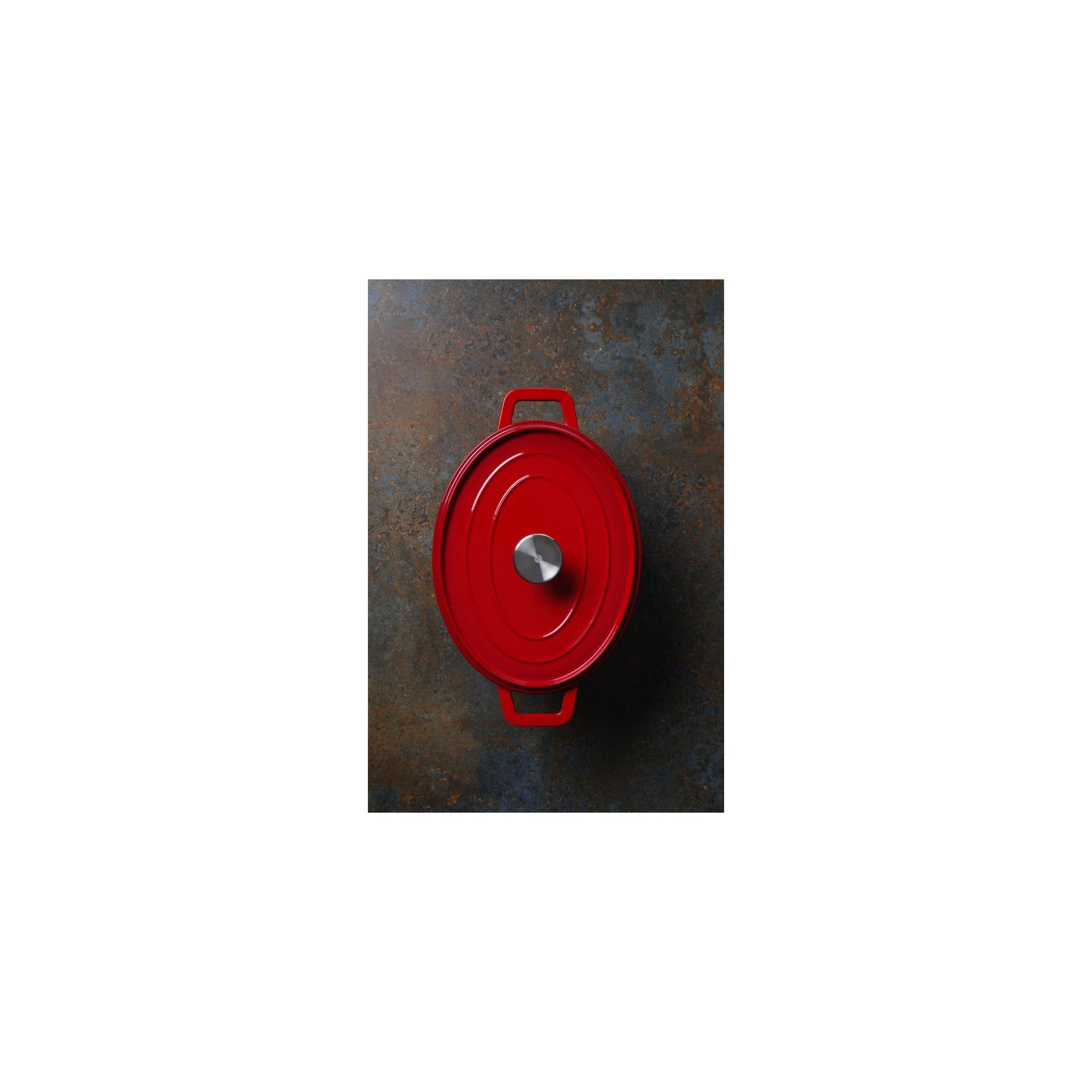 Emaillierter Gusseisentopf, 4,4L, Rot, 365x290x(H)115mm