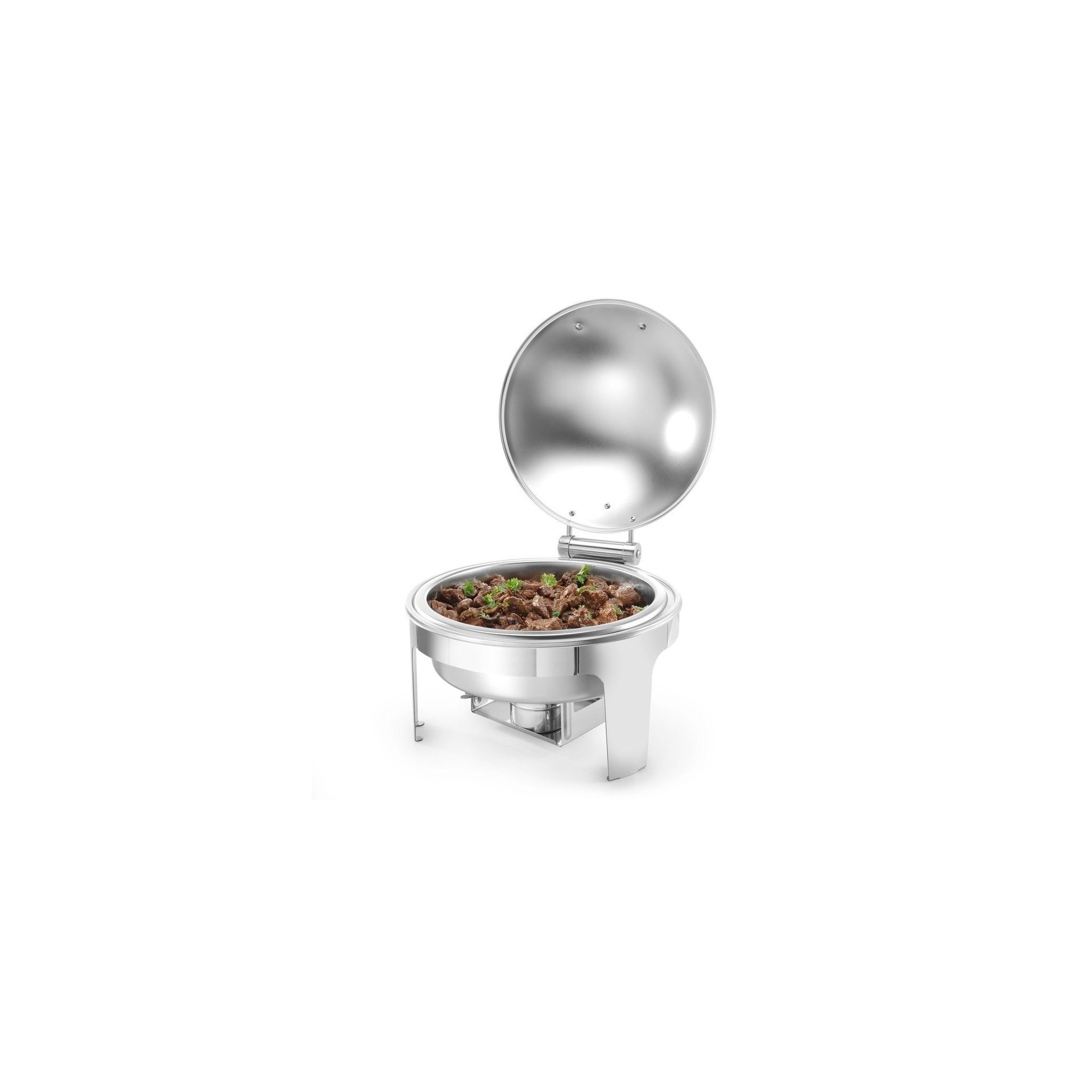 Chafing Dish rund, satiniert, Profi Line, 6L, 465x420x(H)320mm Chafing Dish rund, satiniert, Profi Line, 6L, 465x420x(H)320mm