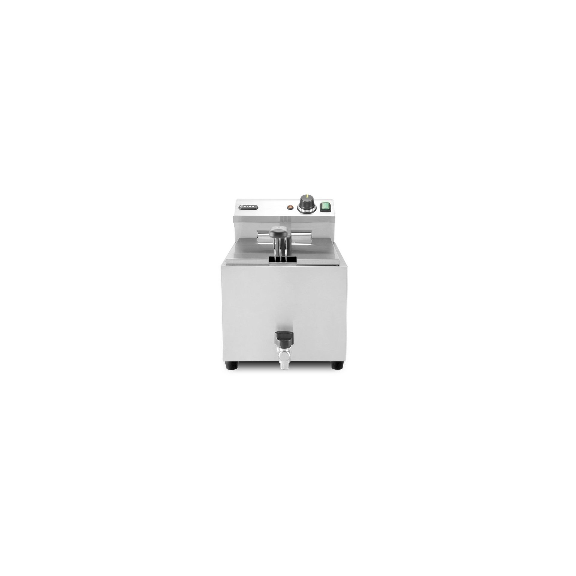 Fritteuse XL mit Ablasshahn, Profi Line, 10L, 400V/6600W, 300x585x(H)377mm Fritteuse XL mit Ablasshahn, Profi Line, 10L, 400V/6600W, 300x585x(H)377mm