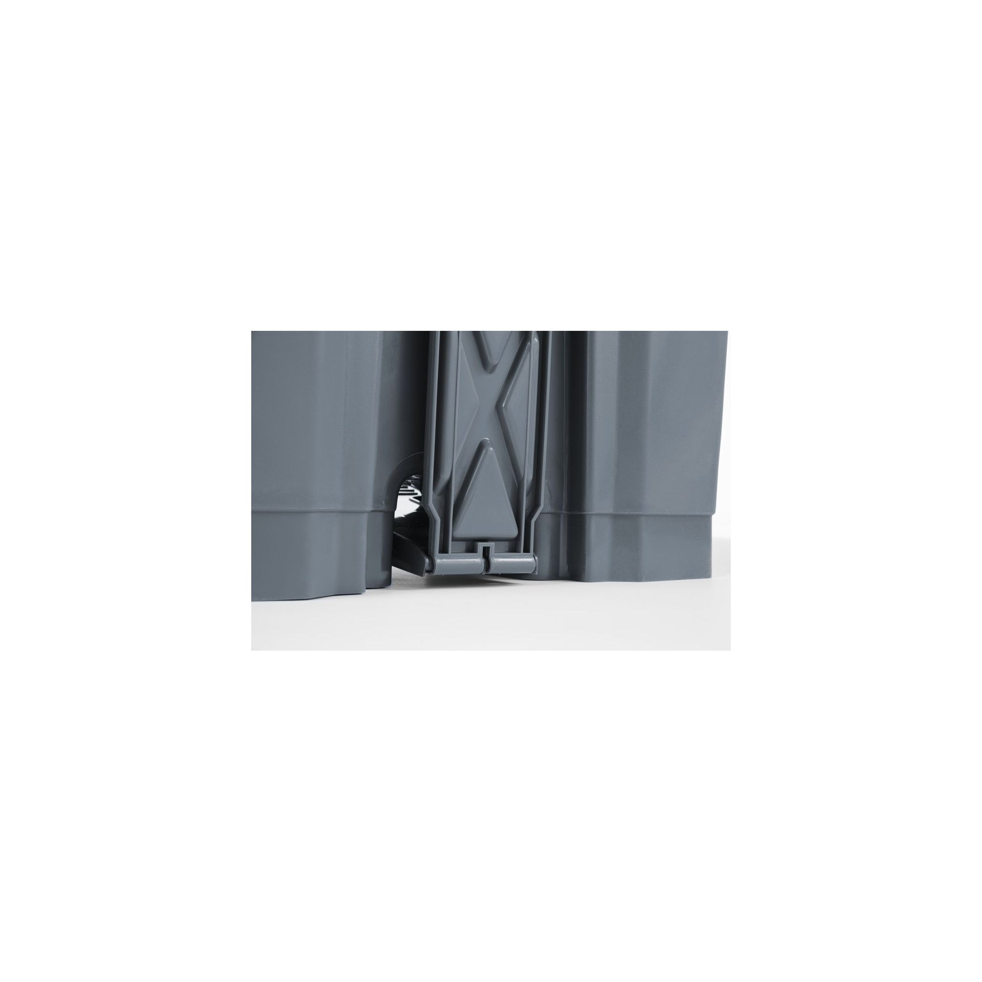 Tret-Abfalleimer, AmerBox, 68L, Hellgrau, 490x410x(H)660mm Tret-Abfalleimer, AmerBox, 68L, Hellgrau, 490x410x(H)660mm
