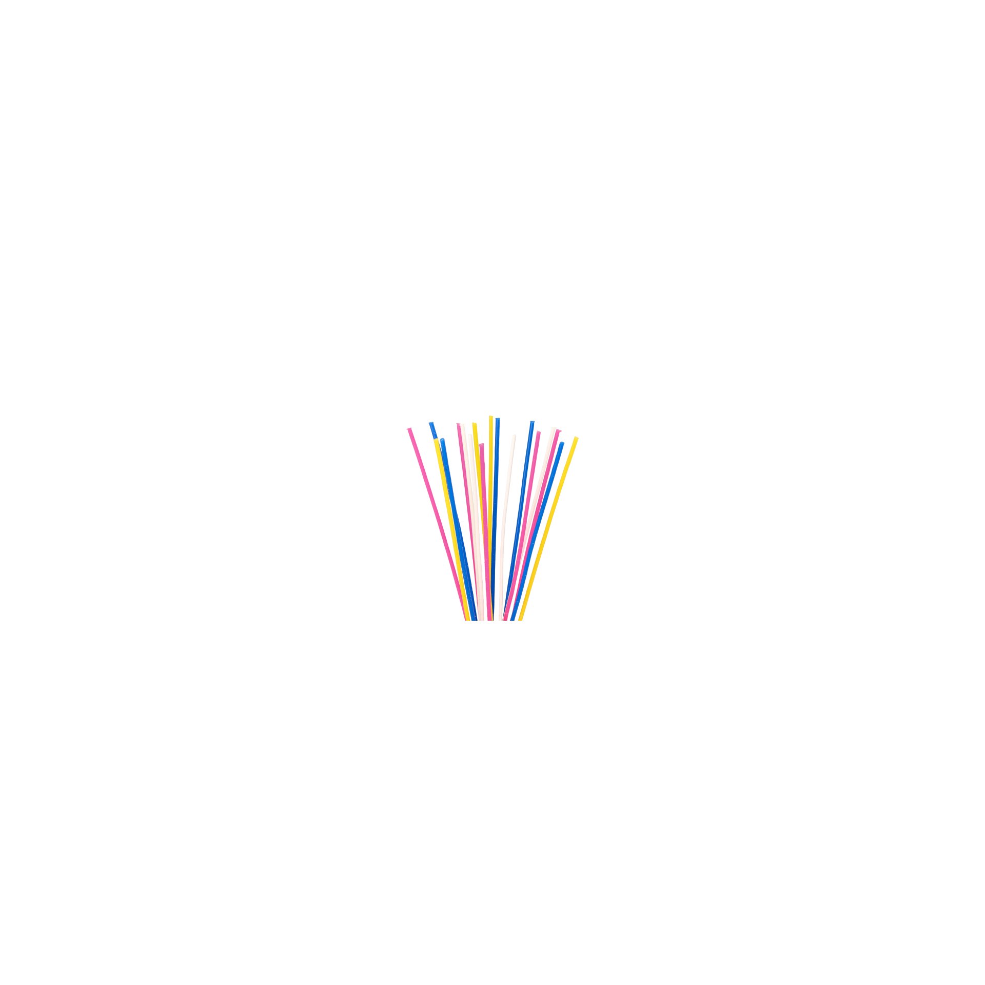Spaghettikerzen Ø 3 mm · 16,5 cm farbig sortiert