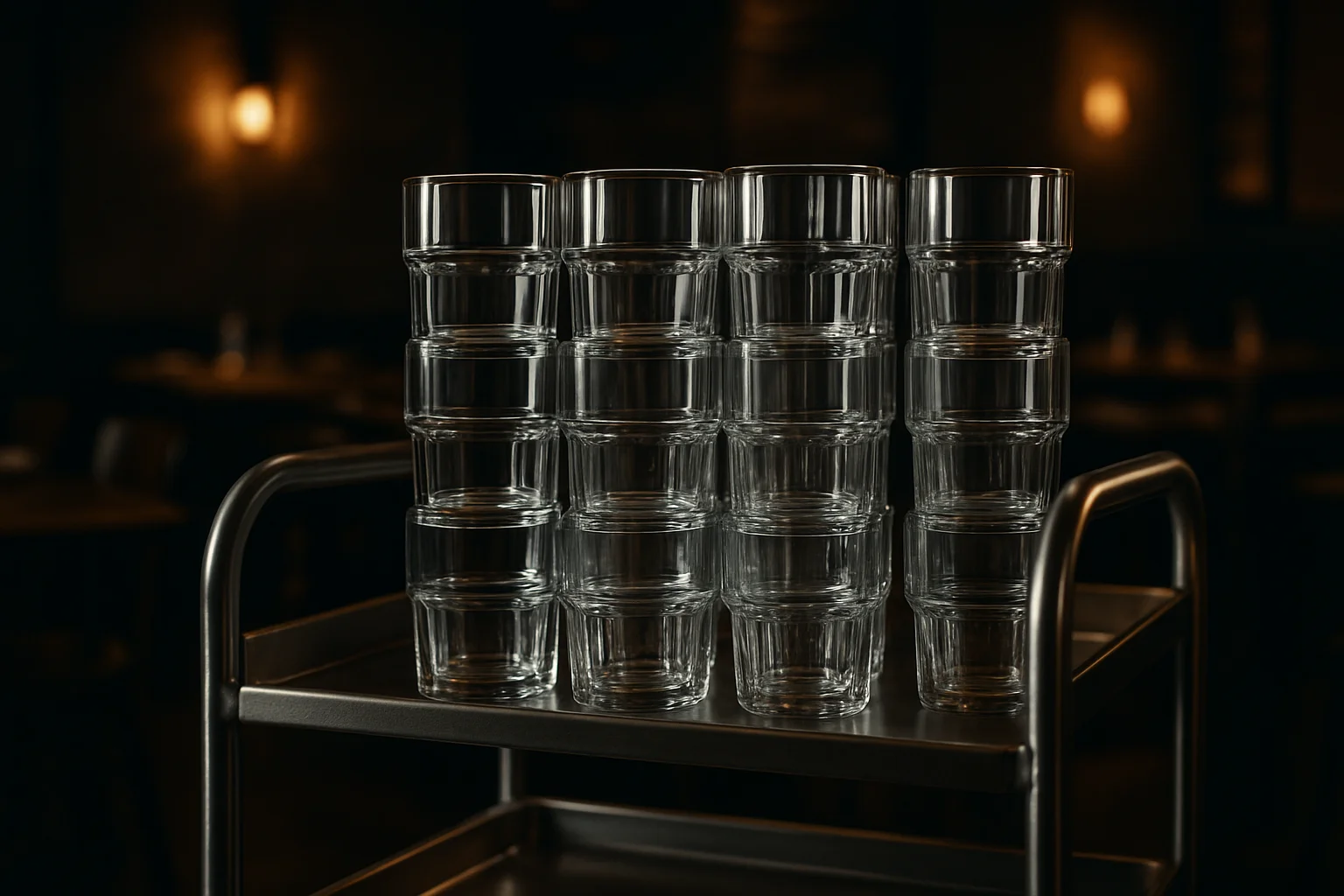 Wassergläser für Restaurant und Catering, stapelbar und robust