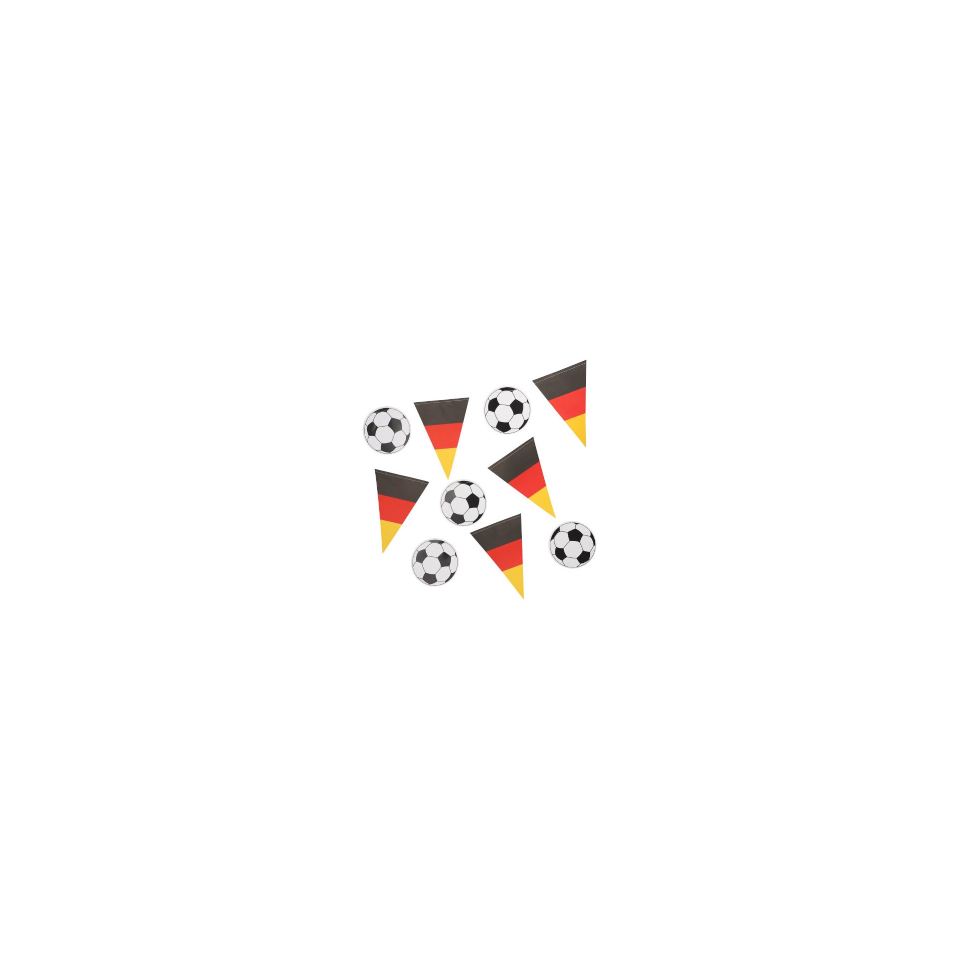 Flaggenkette, Papier 3 m "Fußball/Deutschland"
