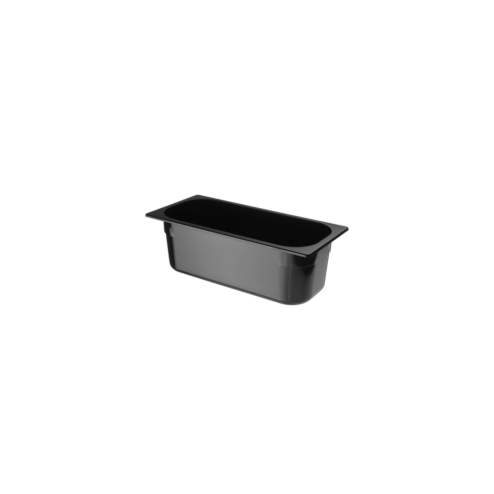 Eiscreme-Behälter Polycarbonat, 5L, Schwarz, 360x165x120mm