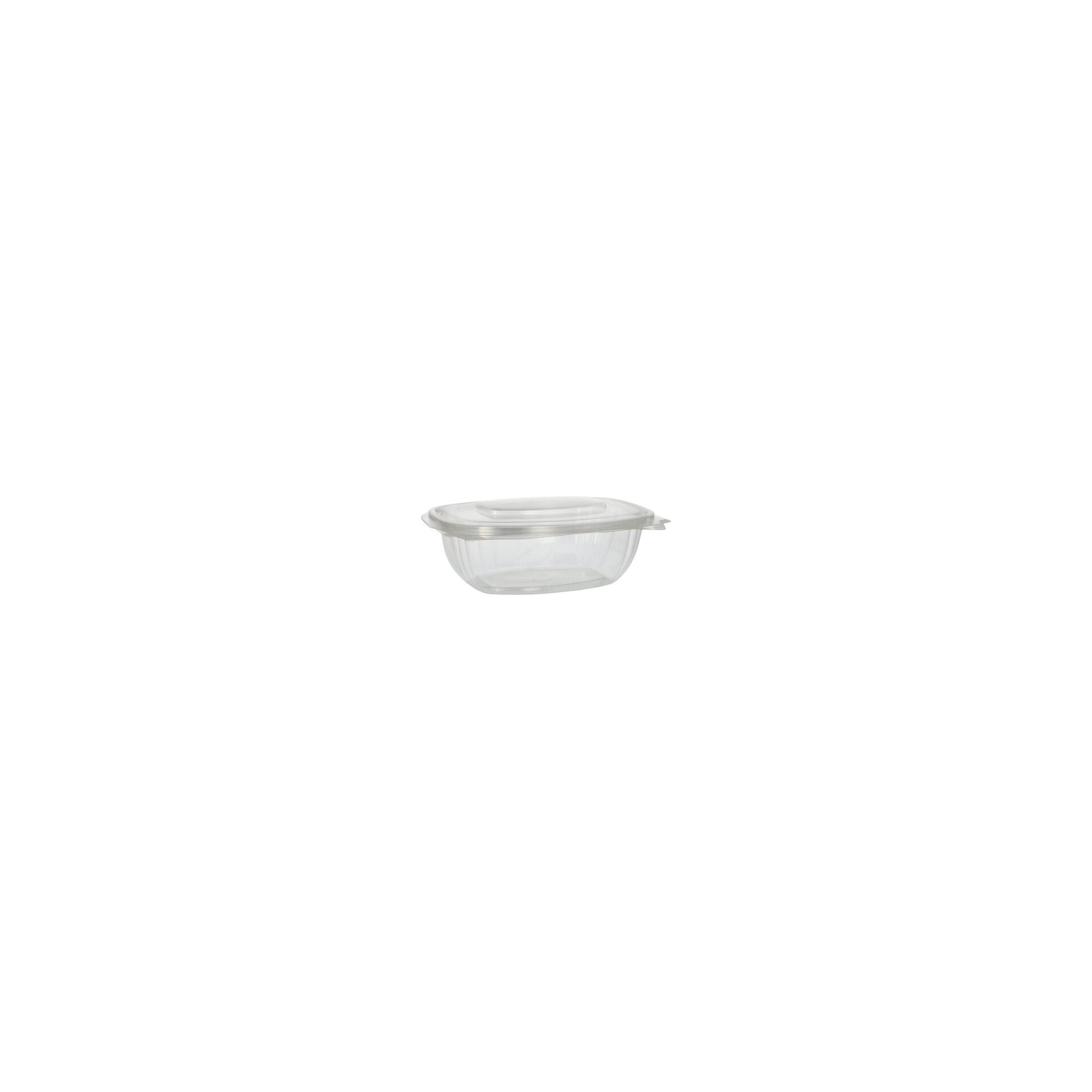 Feinkost- und Salatschalen mit Klappdeckeln, PLA "pure" 1000 ml 7,6 cm x 20,5 cm x 16,8 cm