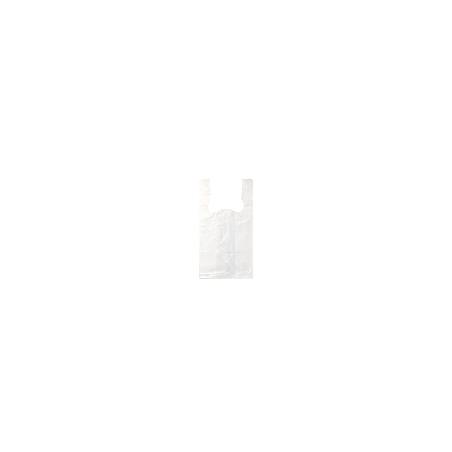 Hemdchen-Tragetaschen, HDPE 50 cm x 26 cm x 16 cm weiss