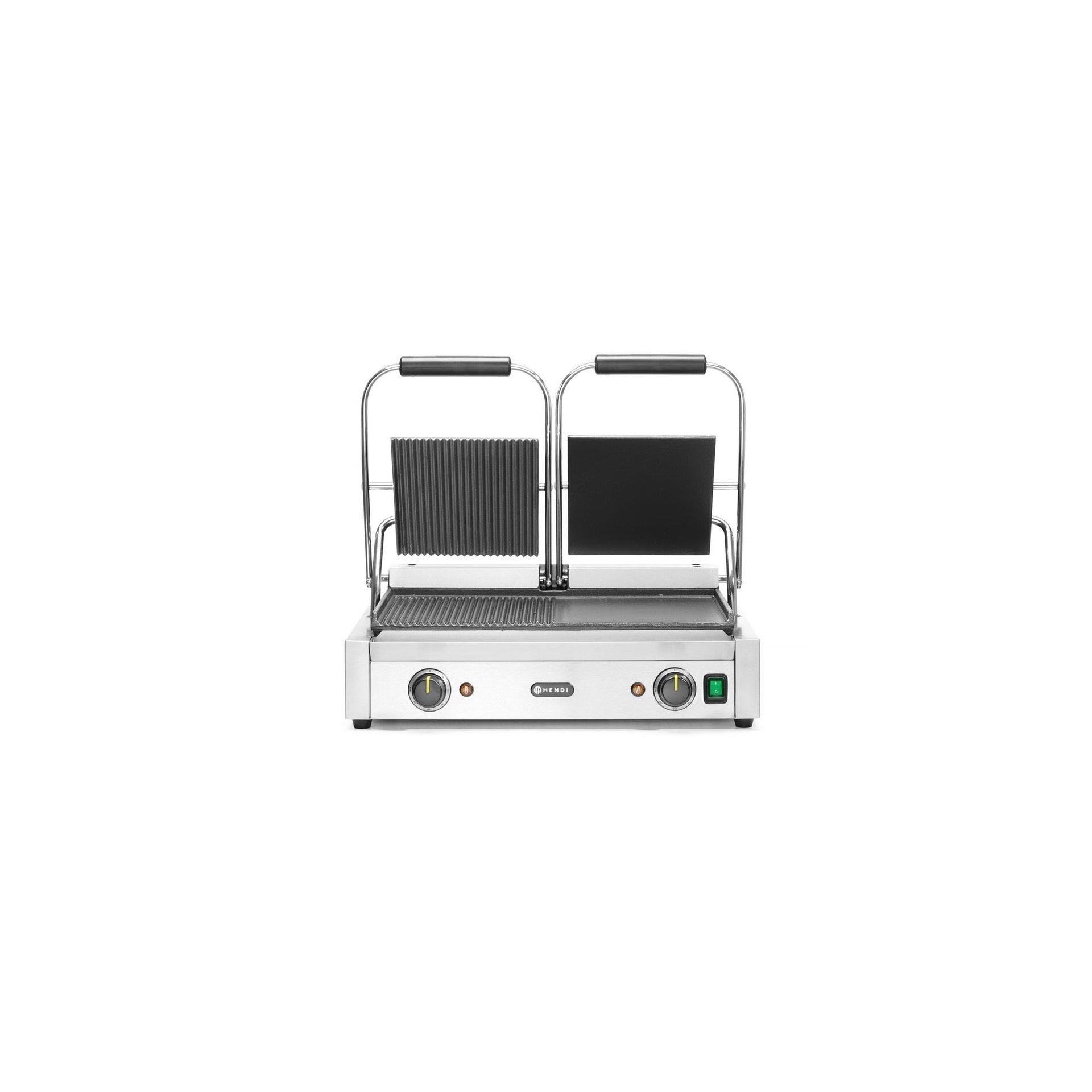Kontaktgrill - Doppelversion, halb glatt, halb gerillt, 230V/3600W, 570x375x(H)216mm