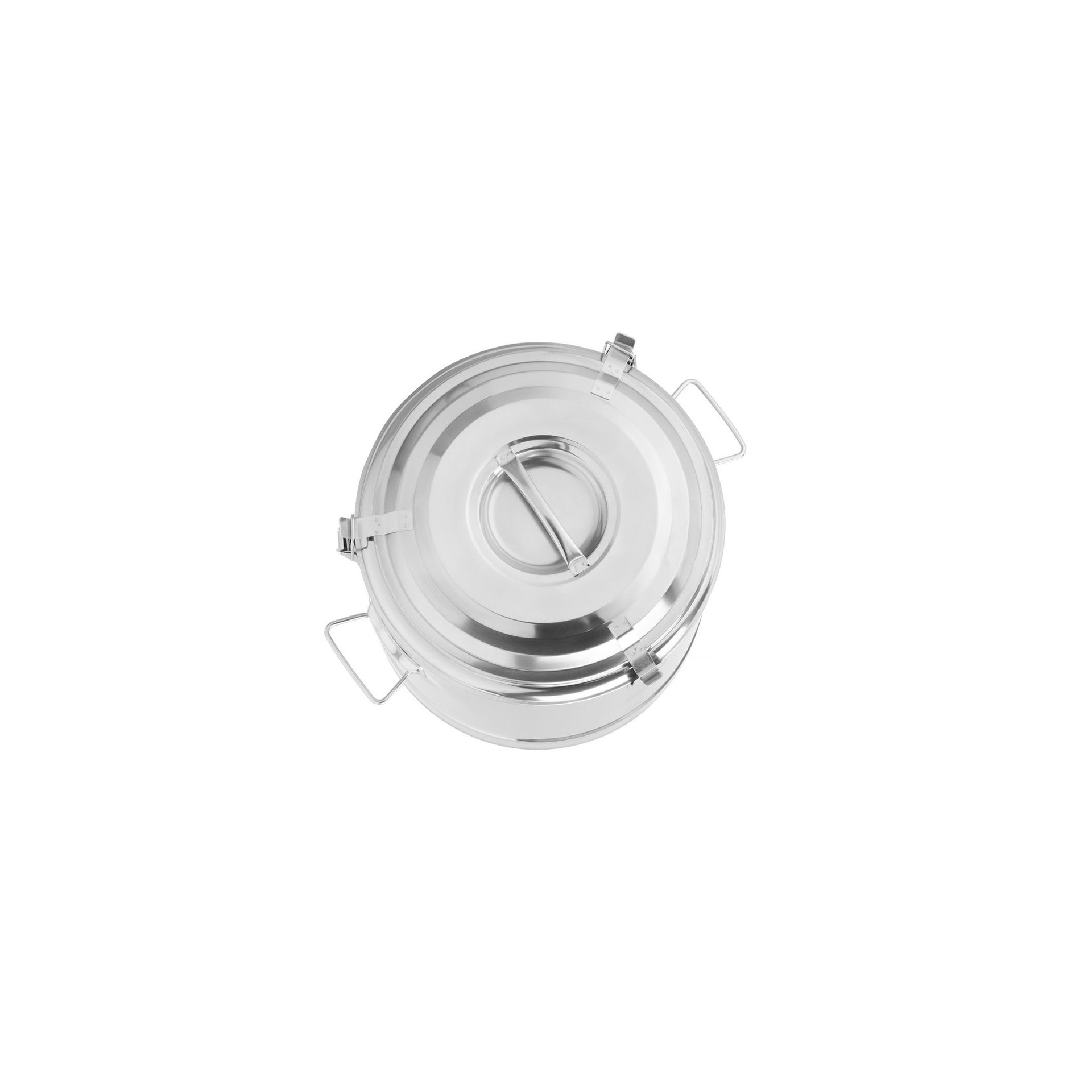 Isolierter tragbarer Behälter, Kitchen Line, 19L, Silber, ⌀350x(H)400mm
