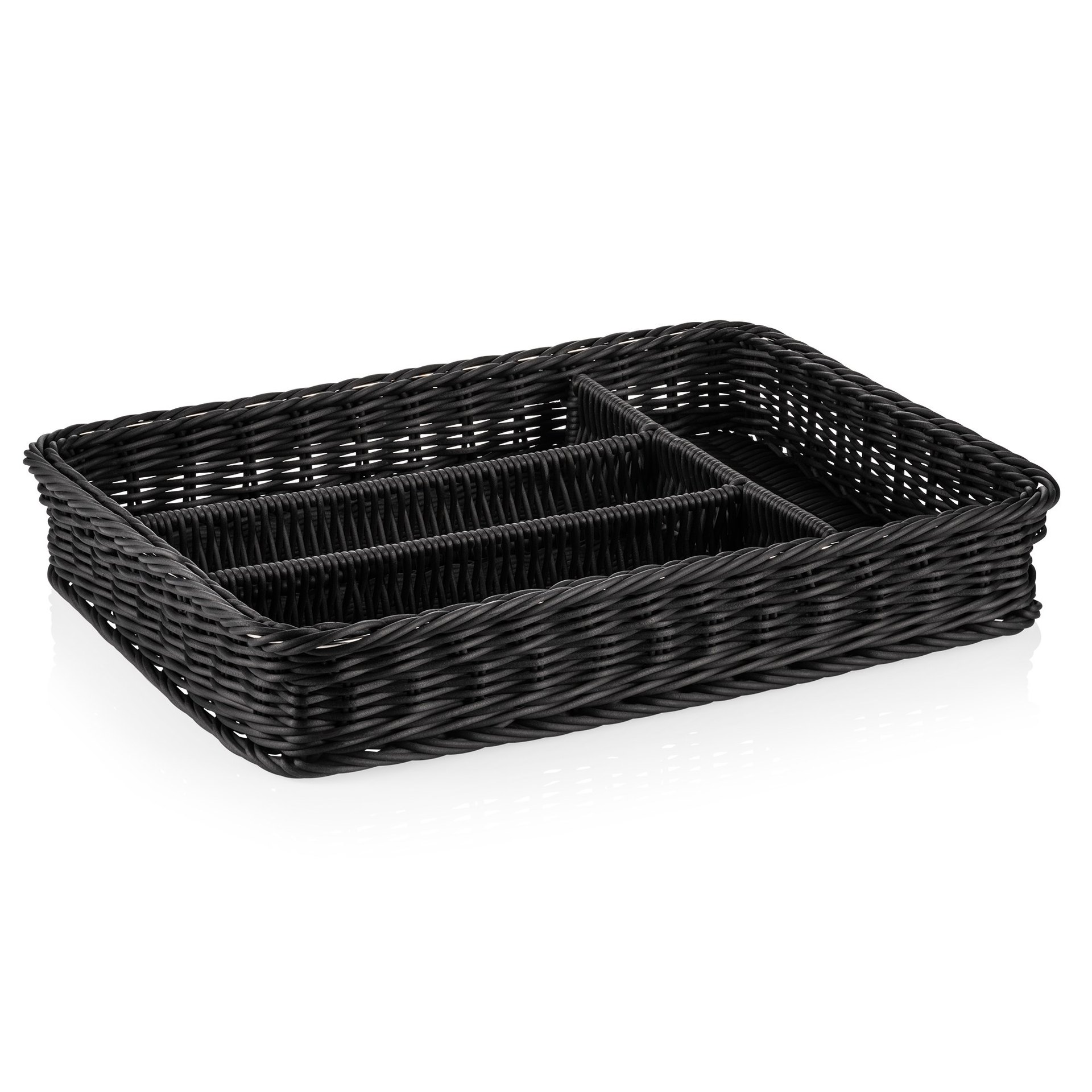 Besteckkorb 40 x 30 x 6,5 cm, schwarz Besteckkorb 40 x 30 x 6,5 cm, schwarz