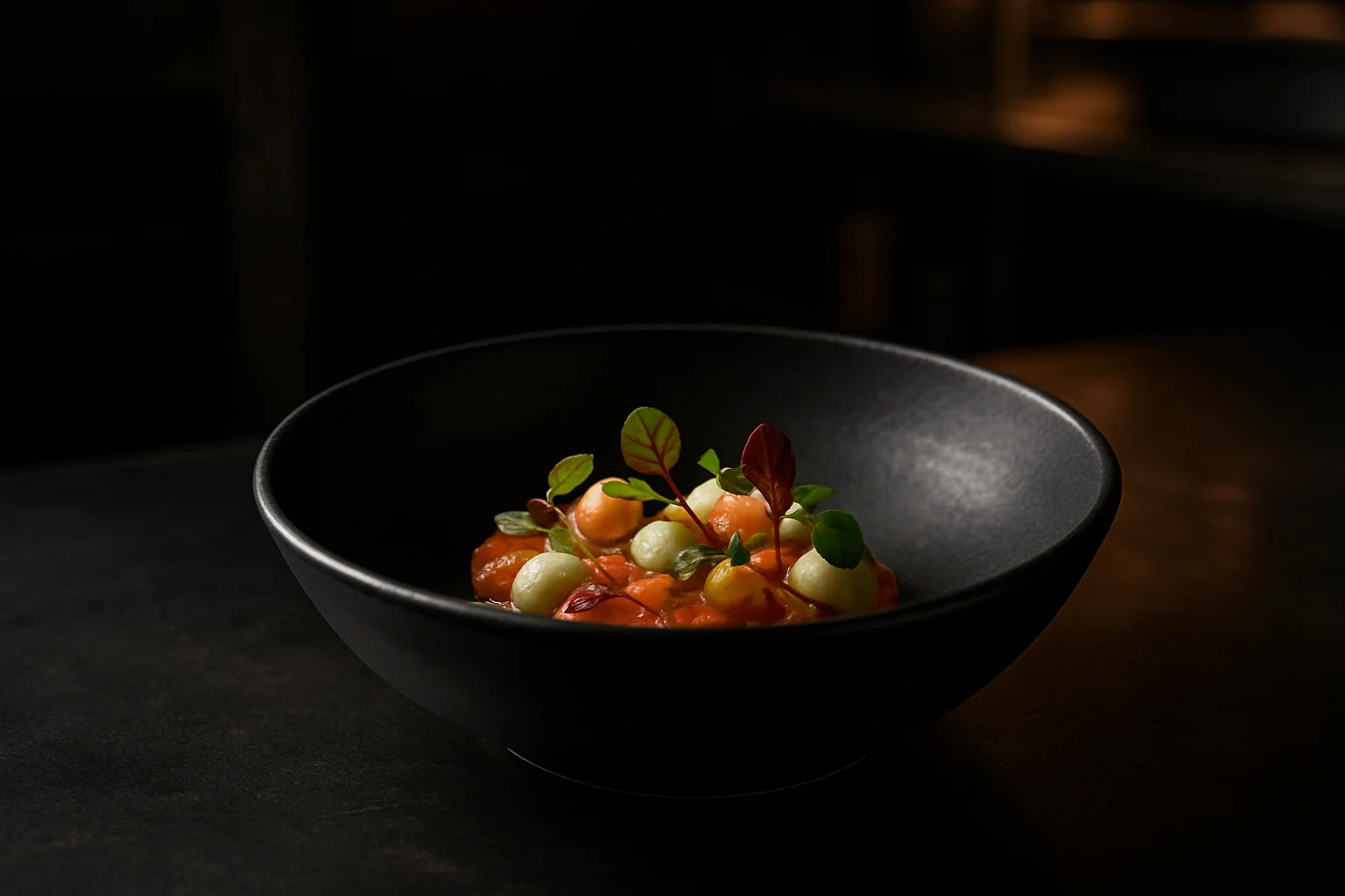 Gastronomie Schale mit angerichteter Speise
