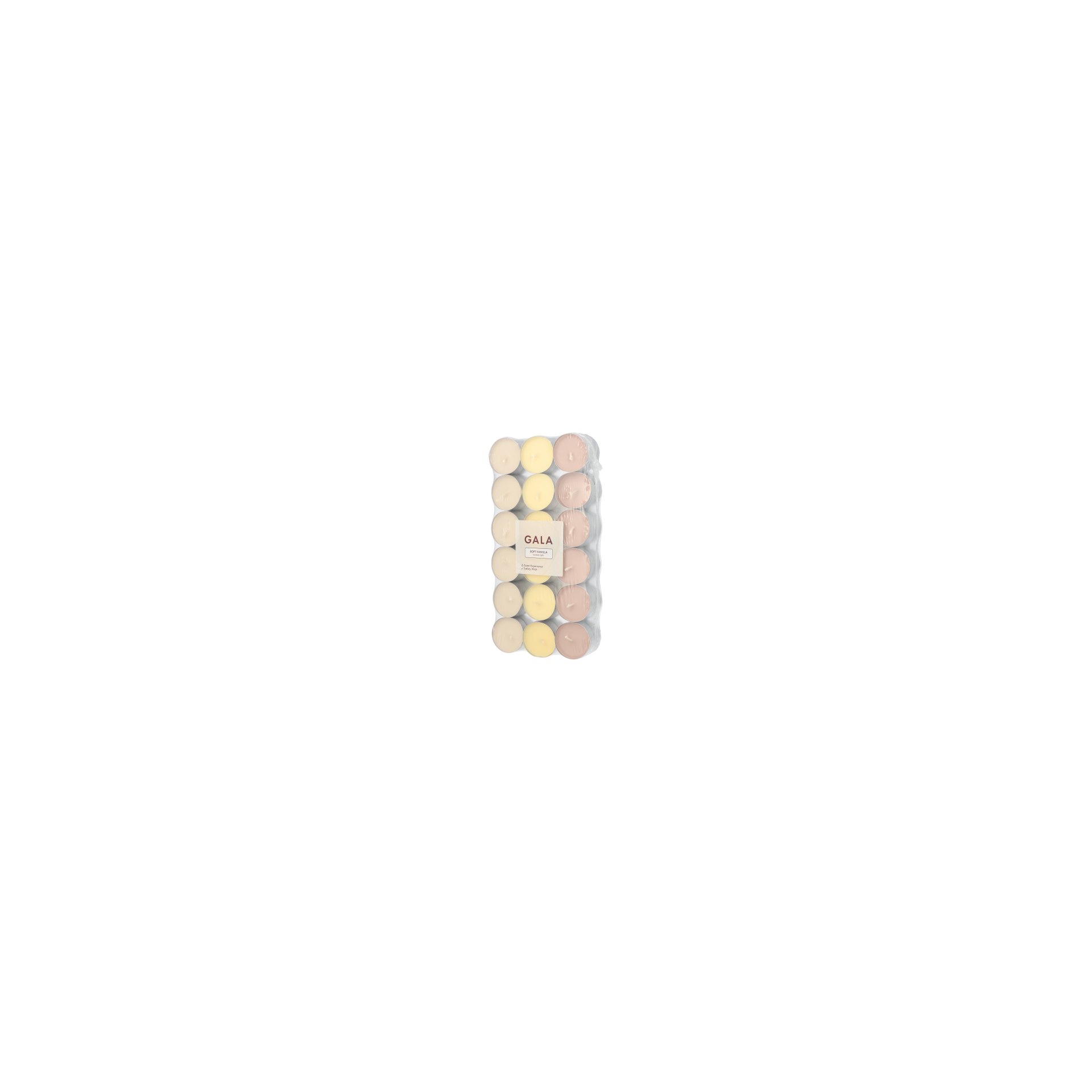 "GALA" Duftlichte Ø 3,8 cm · 1,7 cm creme - Soft Vanilla "Ton in Ton" "GALA" Duftlichte Ø 3,8 cm · 1,7 cm creme - Soft Vanilla "Ton in Ton"