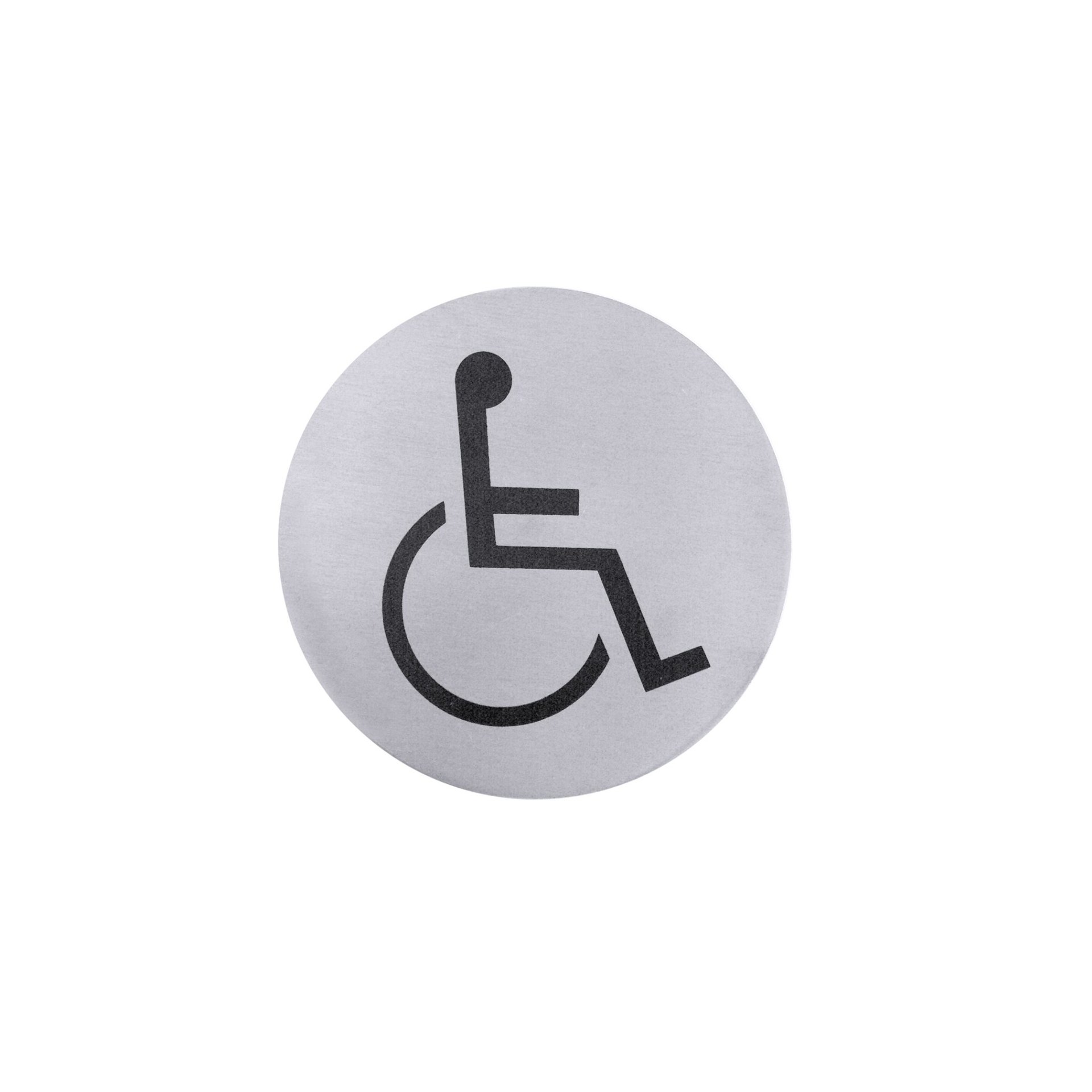 Toiletten-Türsymbole Rollstuhl