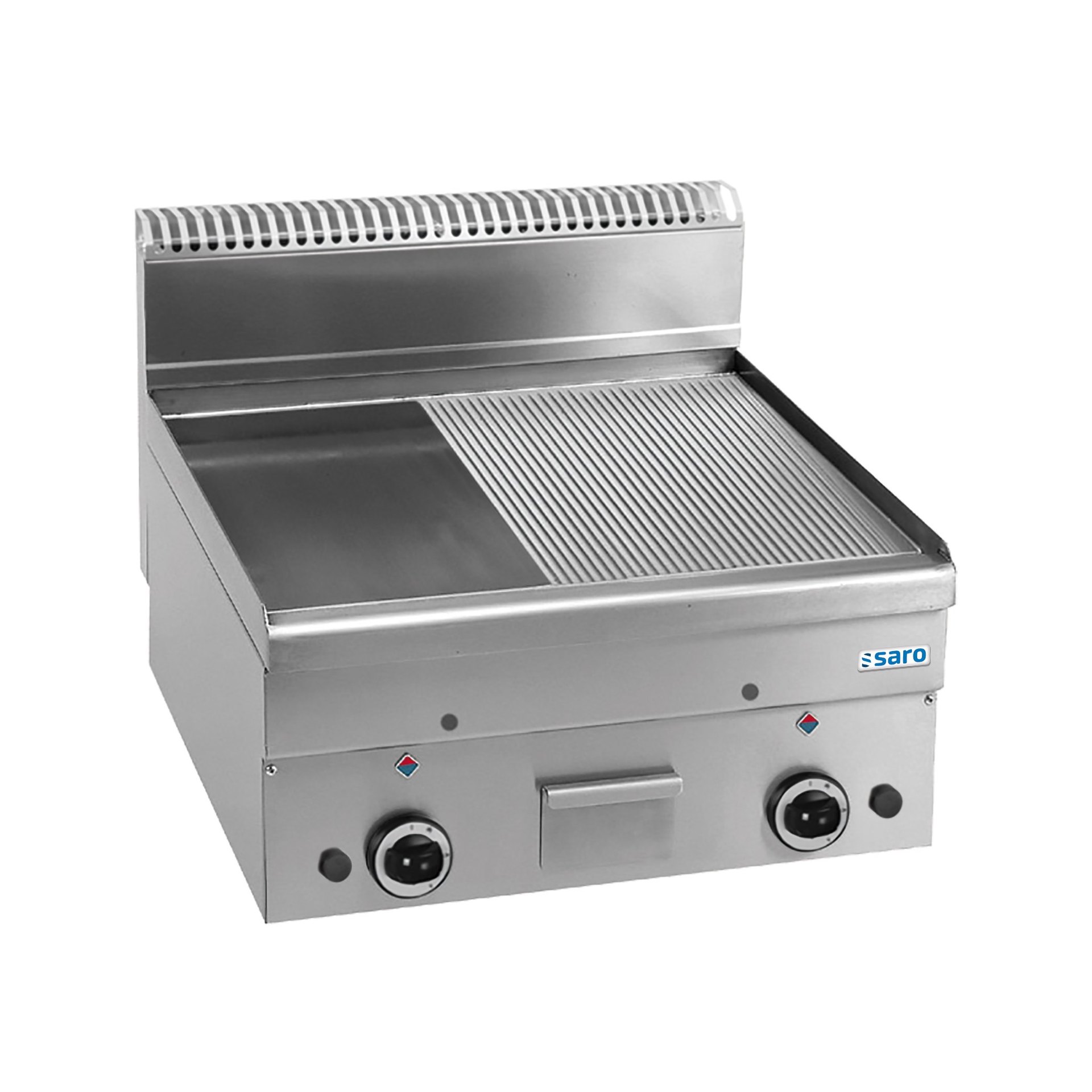 Gasgrillplatte 1/2glatt 1/2gerillt 1000x600 Modell GFT66LR
