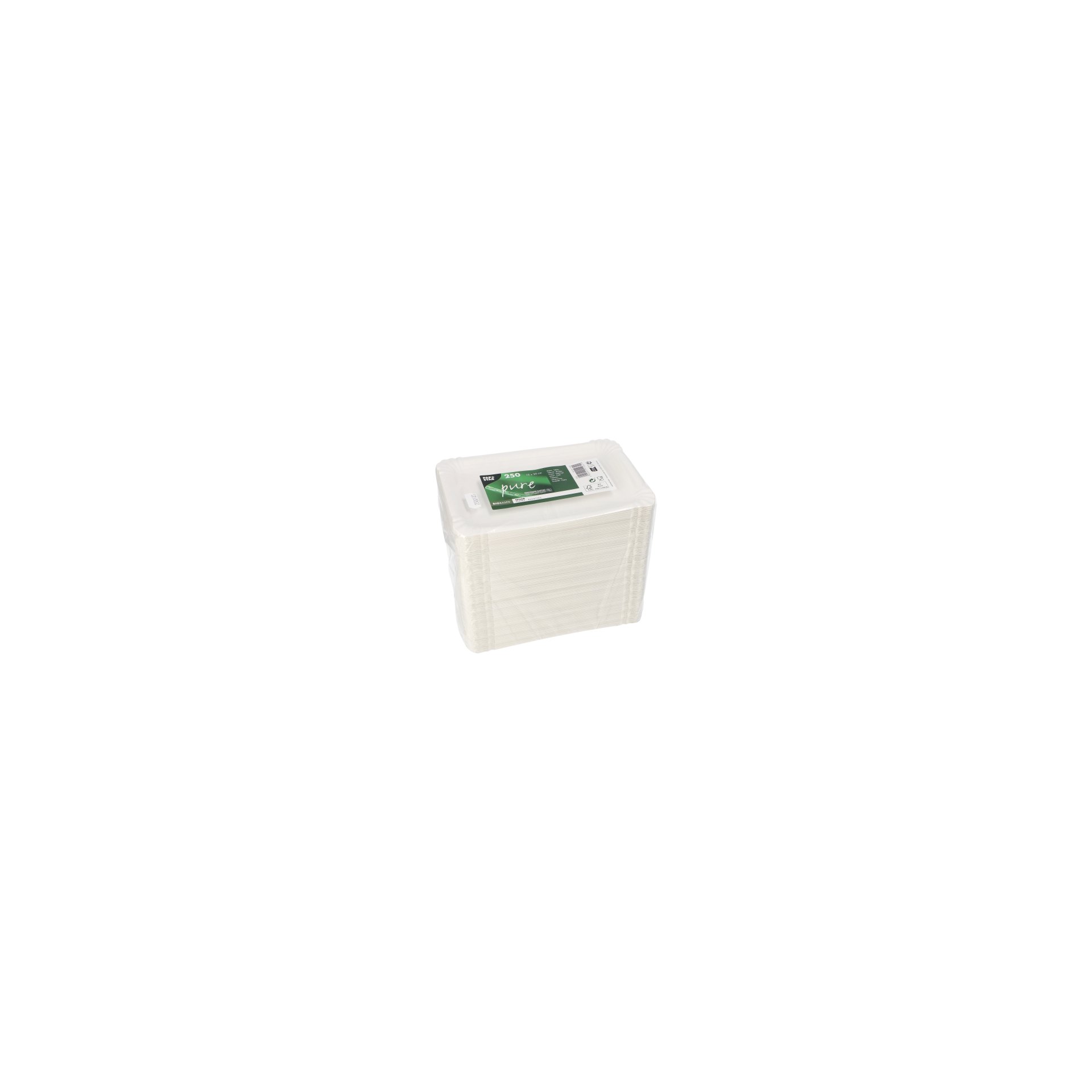 papstar-11062-teller-pappe-pure-eckig-13cmx20cm-weiss-3 Teller, Pappe "pure" eckig 13 cm x 20 cm weiss