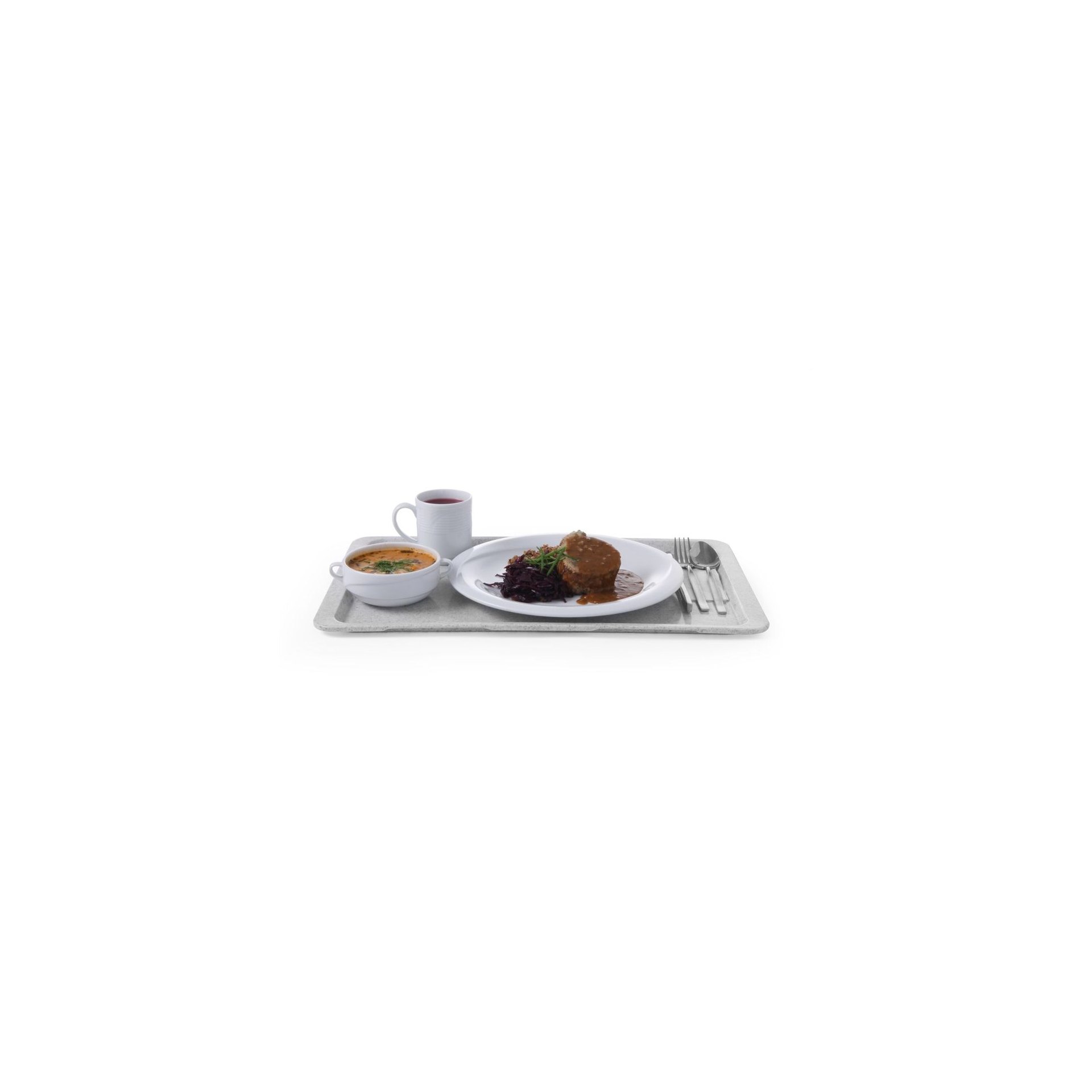 Polyestertablett für Selbstbedienungsrestaurants, AmerBox, GN 1/1, Granit, 530x325mm Polyestertablett für Selbstbedienungsrestaurants, AmerBox, GN 1/1, Granit, 530x325mm