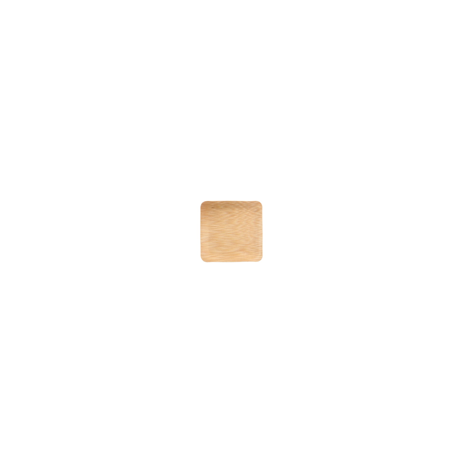 Fingerfood - Teller, Bambus "pure" eckig 1,5 cm x 8,5 cm x 8,5 cm
