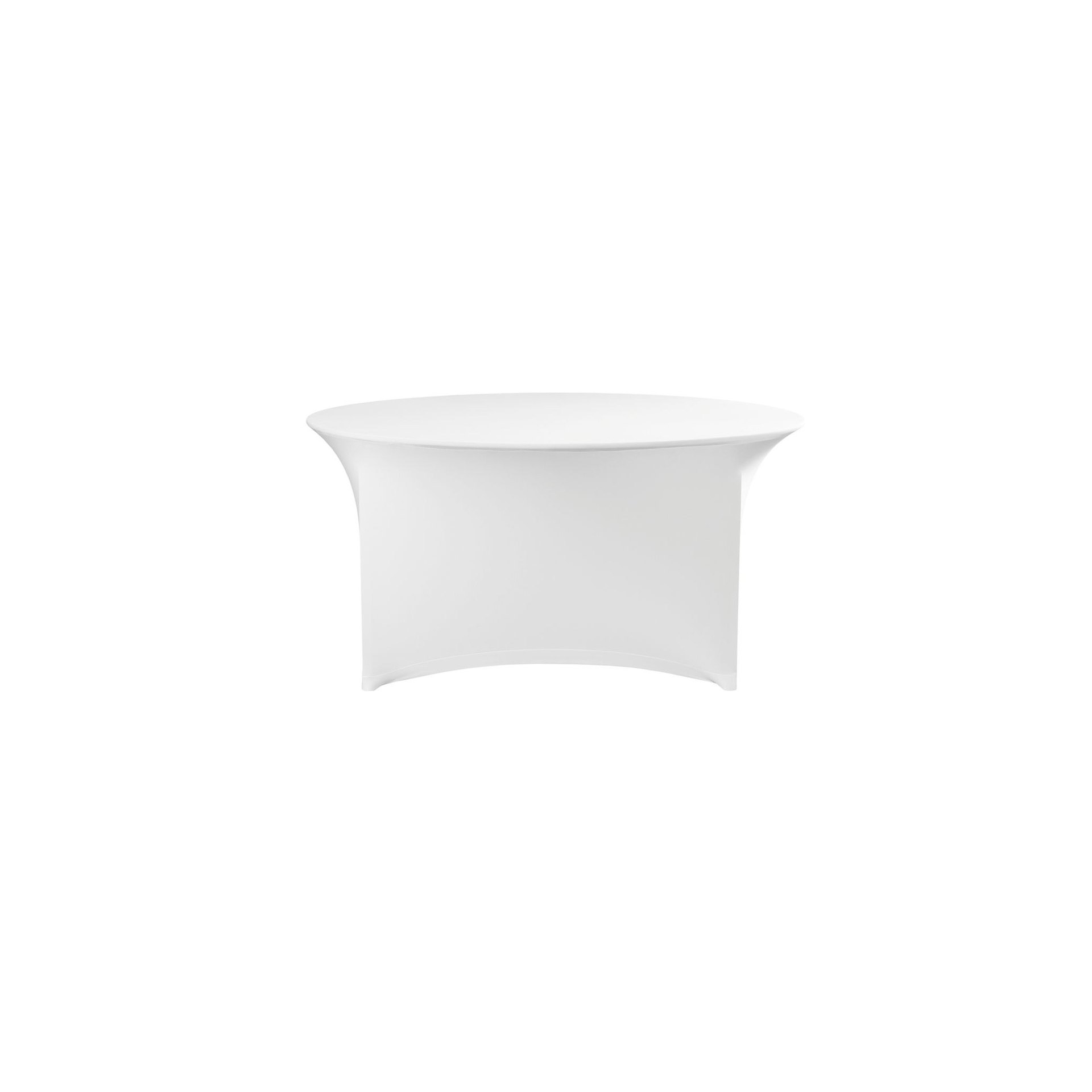 Tischbezug rund, 810941, Weiß, ⌀1800x(H)760mm