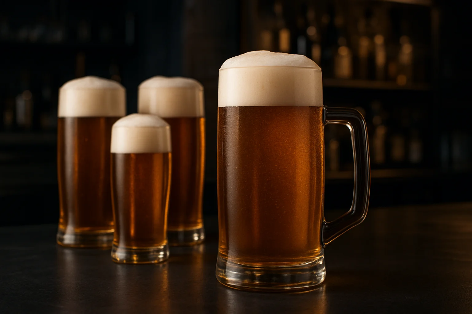 Biergläser für Bar und Gastro, verschiedene formen für Ausschank