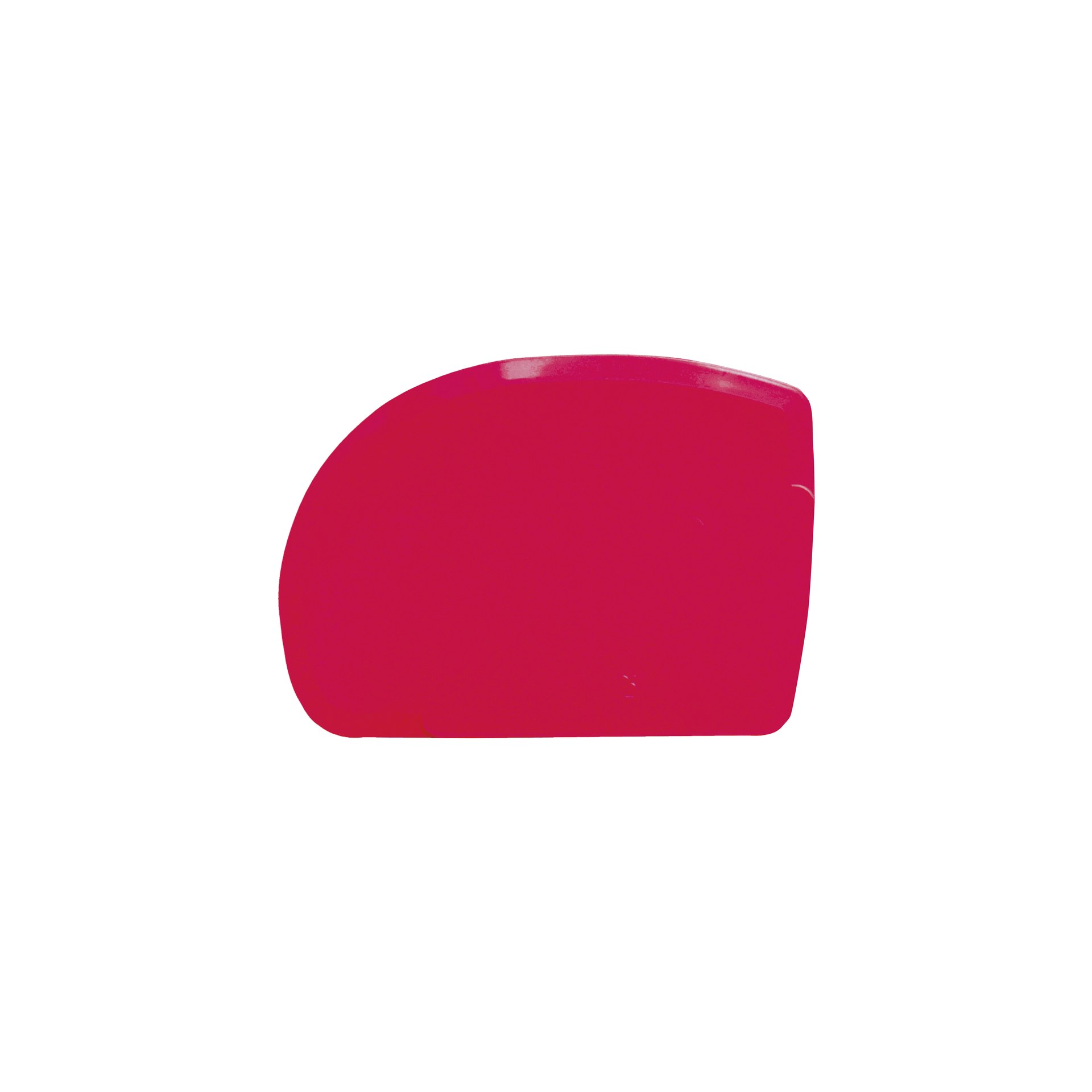 Teigschaber rot, PP 128 x 90 x 1 mm