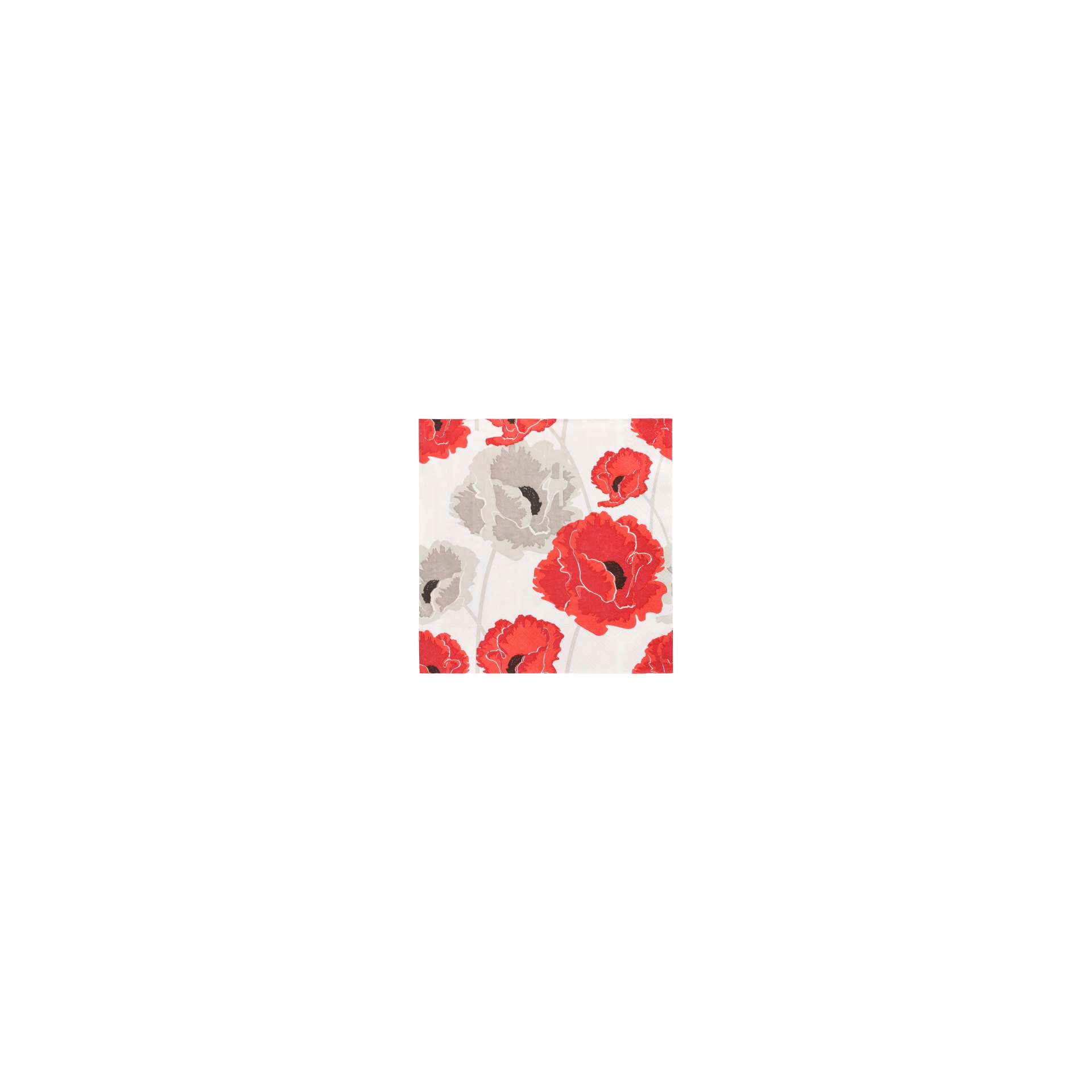 Servietten, 3-lagig 1/4-Falz 40 cm x 40 cm "Poppy"