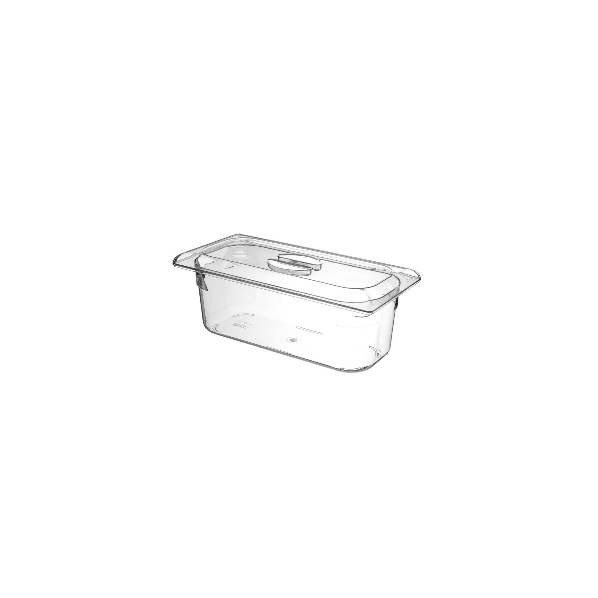 Eiscreme-Behälter Polycarbonat, 5L, Transparent, 360x165x120mm Eiscreme-Behälter Polycarbonat, 5L, Transparent, 360x165x120mm