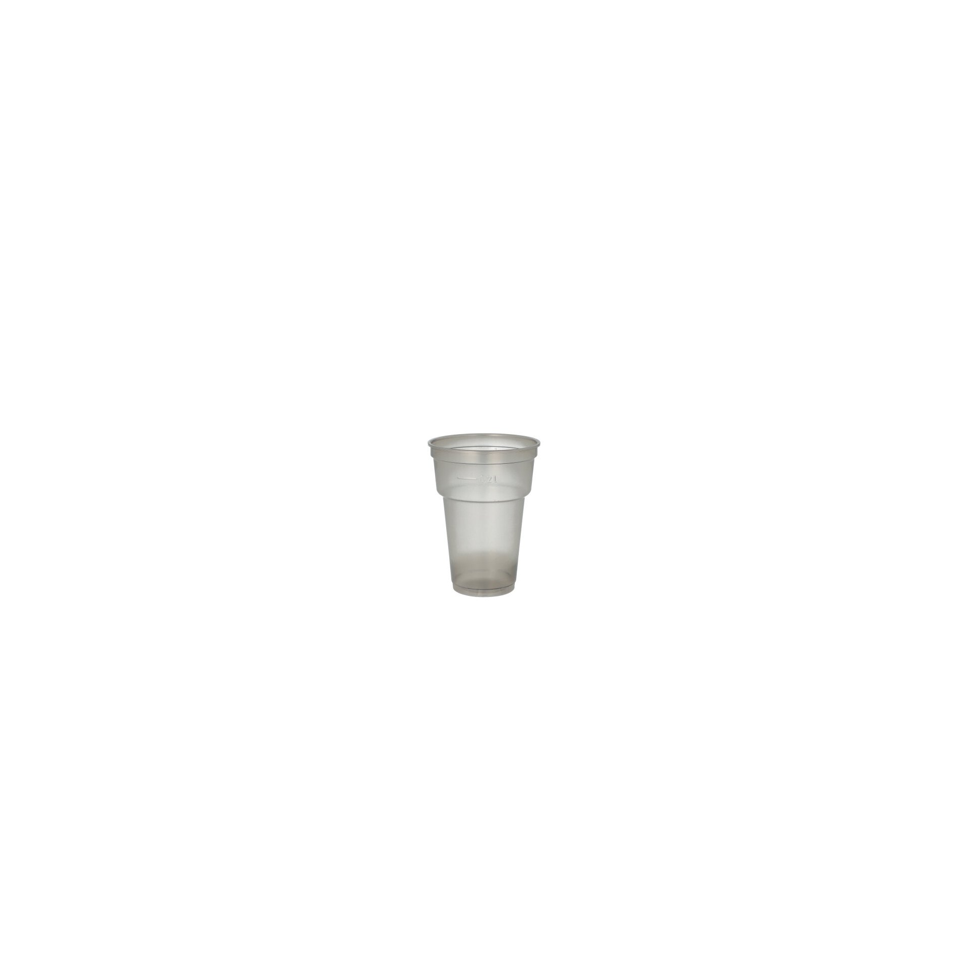 Mehrweg-Trinkbecher PP 0,2 l Ø 7,8 cm · 10,4 cm grau Mehrweg-Trinkbecher PP 0,2 l Ø 7,8 cm · 10,4 cm grau