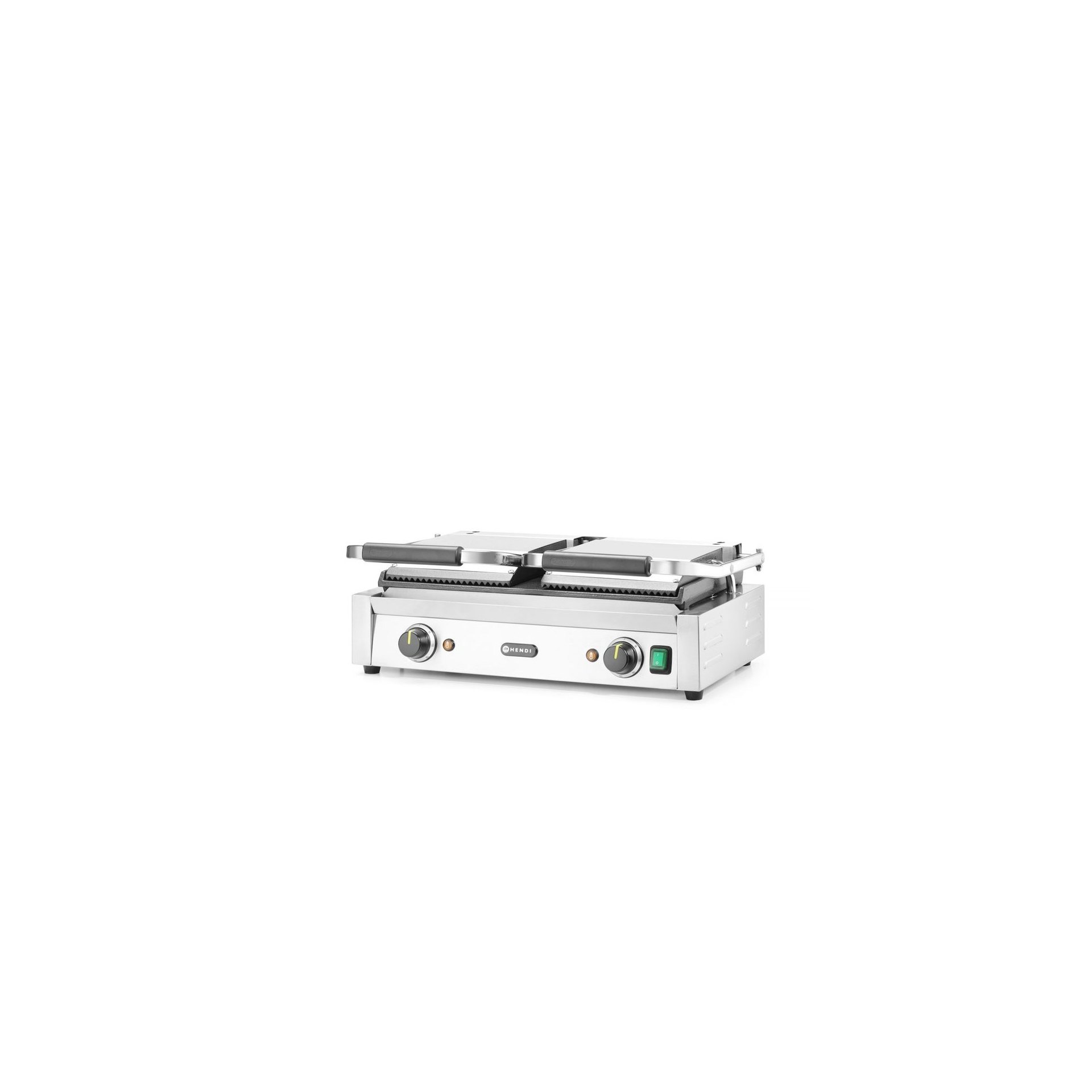 Kontaktgrill - Doppelversion, oben gerillt, unten glatt, 230V/3600W, 570x375x(H)216mm