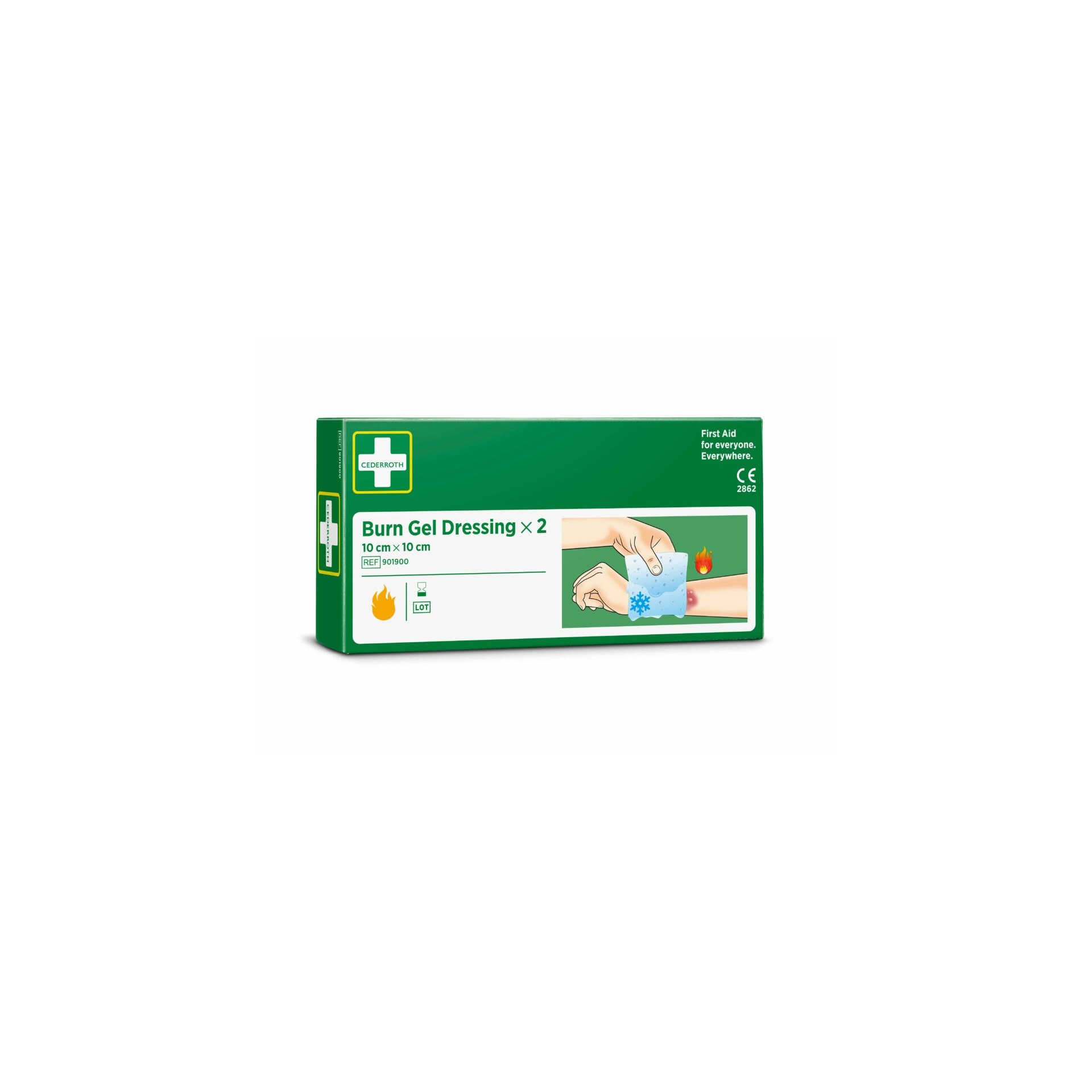 "Cederroth" Burn Gel Dressing Verband 10 cm x 10 cm "Cederroth" Burn Gel Dressing Verband 10 cm x 10 cm