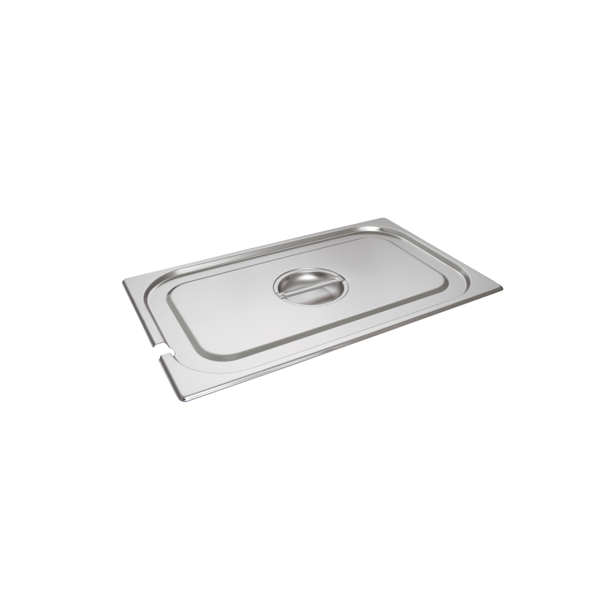 GN 1/1 Deckel, Edelstahl, mit Löffelaussparung