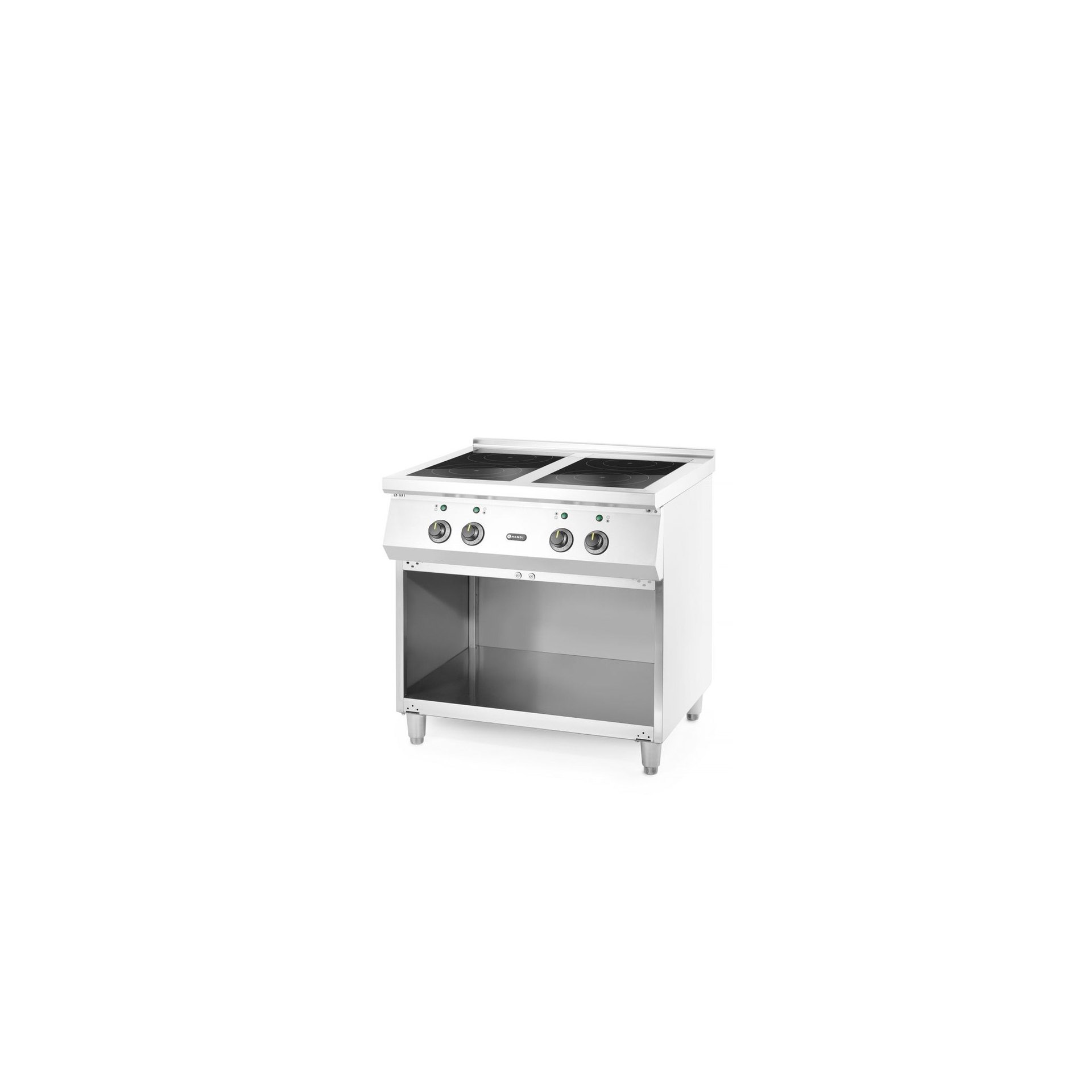 Induktionsherd mit 4 Kochfeldern, 400V/17000W, 800x720x(H)854mm Induktionsherd mit 4 Kochfeldern, 400V/17000W, 800x720x(H)854mm