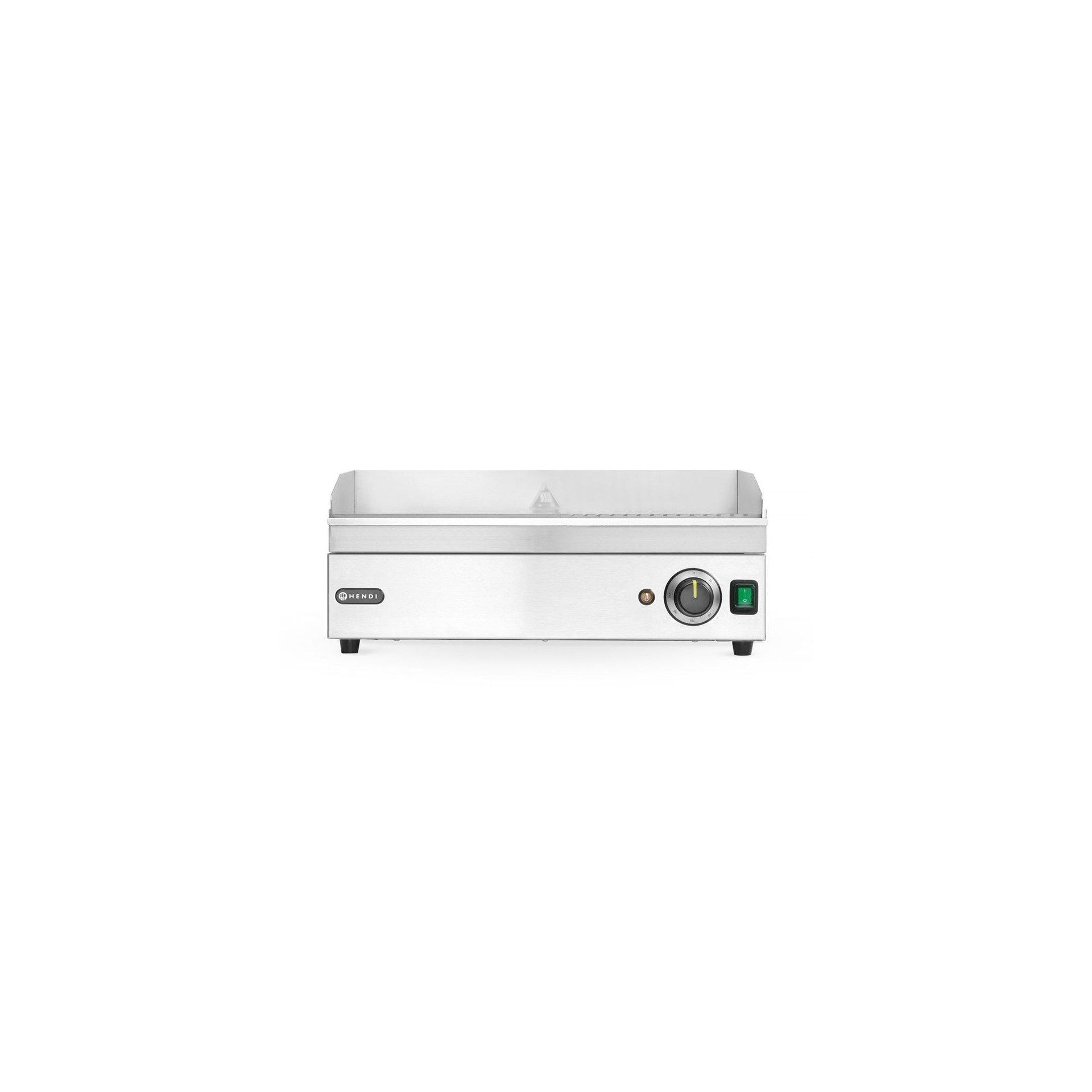 Grillplatte halb gerillt, Kitchen Line, 220-240V/2400W, 527x404x(H)233mm