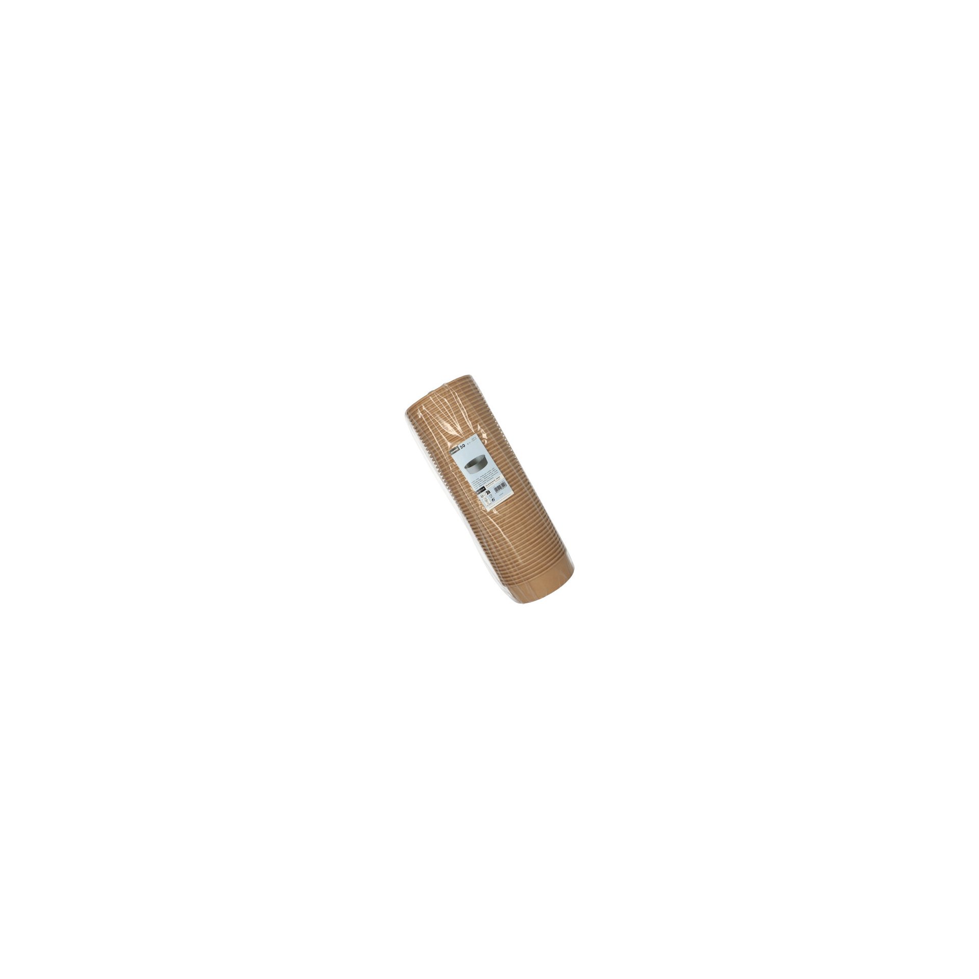 Salatschalen, Pappe rund 500 ml Ø 15 cm · 4,6 cm braun