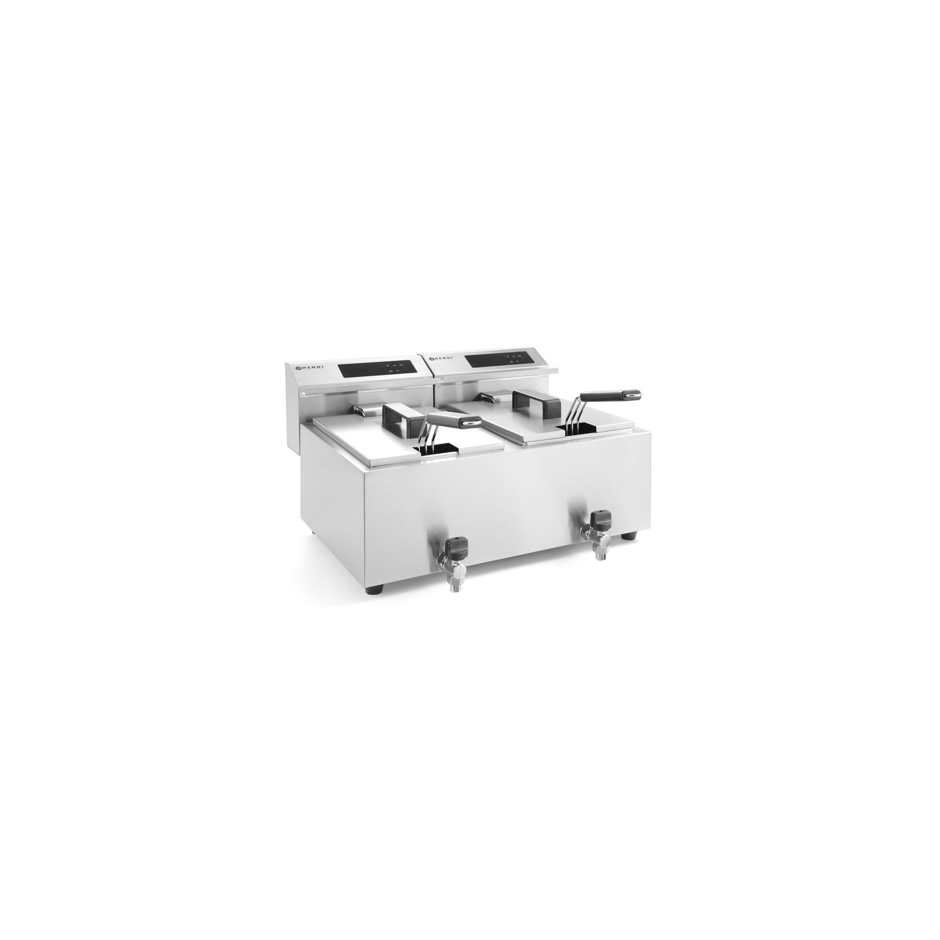 Friteuse Profi Line digital- mit Ablasshahn 2 x 8 l, Profi Line, 16L, 230V/7000W, 605x515x(H)350mm Friteuse Profi Line digital- mit Ablasshahn 2 x 8 l, Profi Line, 16L, 230V/7000W, 605x515x(H)350mm