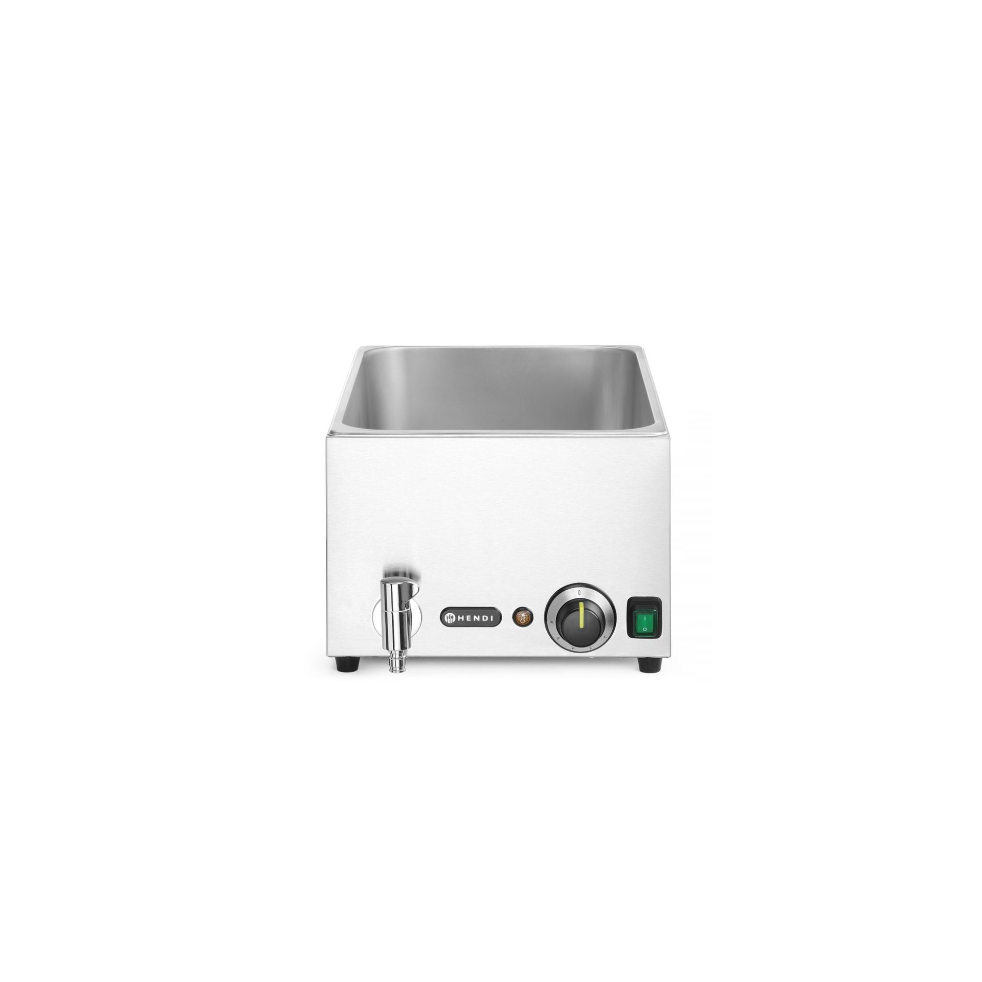 Bain-Marie Ranger mit Ablasshahn, GN 1/1, 230V/1000W, 576x334x(H)241mm Wasserbad-Set mit Ablasshahn Ranger, GN 1/1, 230V/1000W, 605x332x(H)242mm