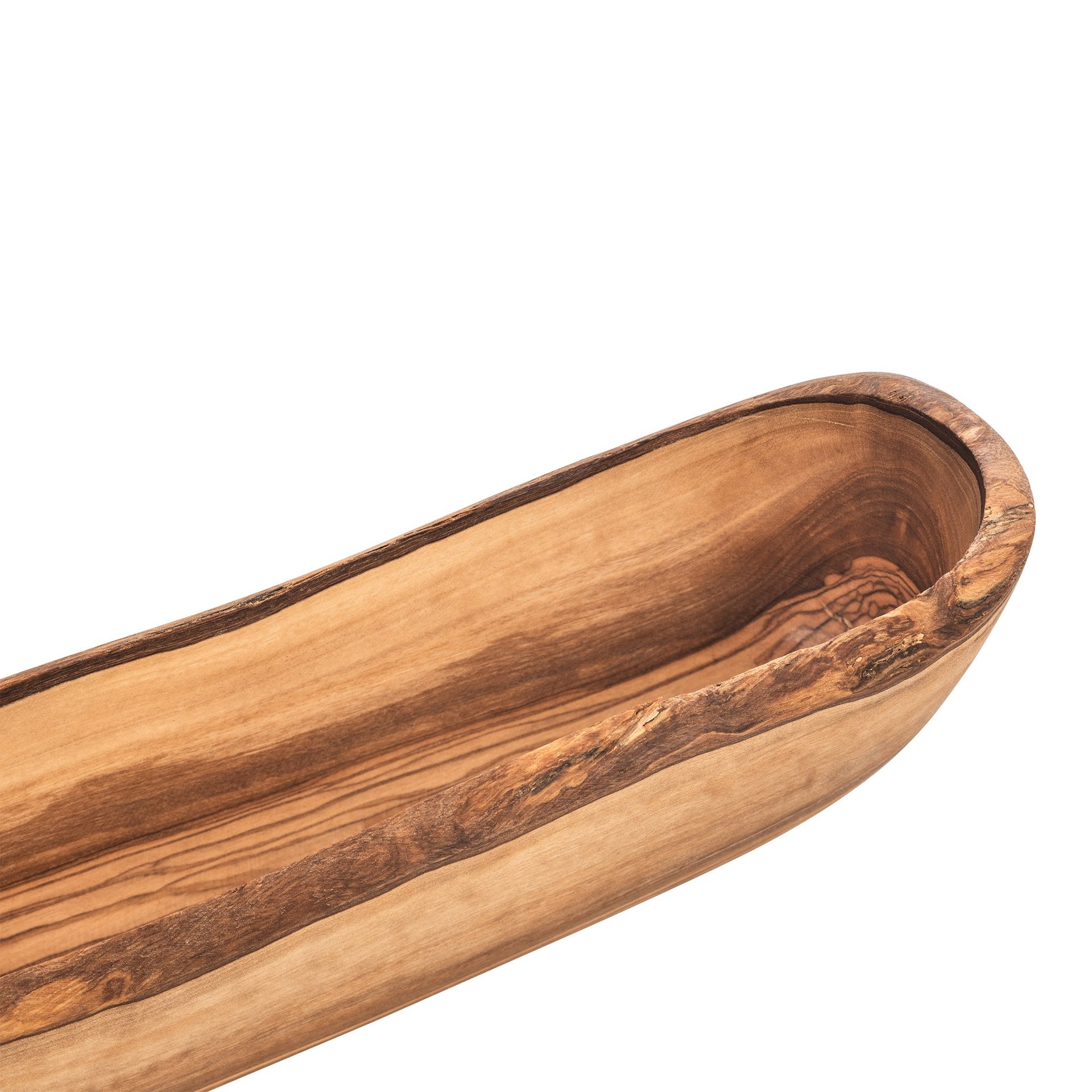 Schale PURE OLIVE, 26 x 8 x 8 cm, Olivenholz