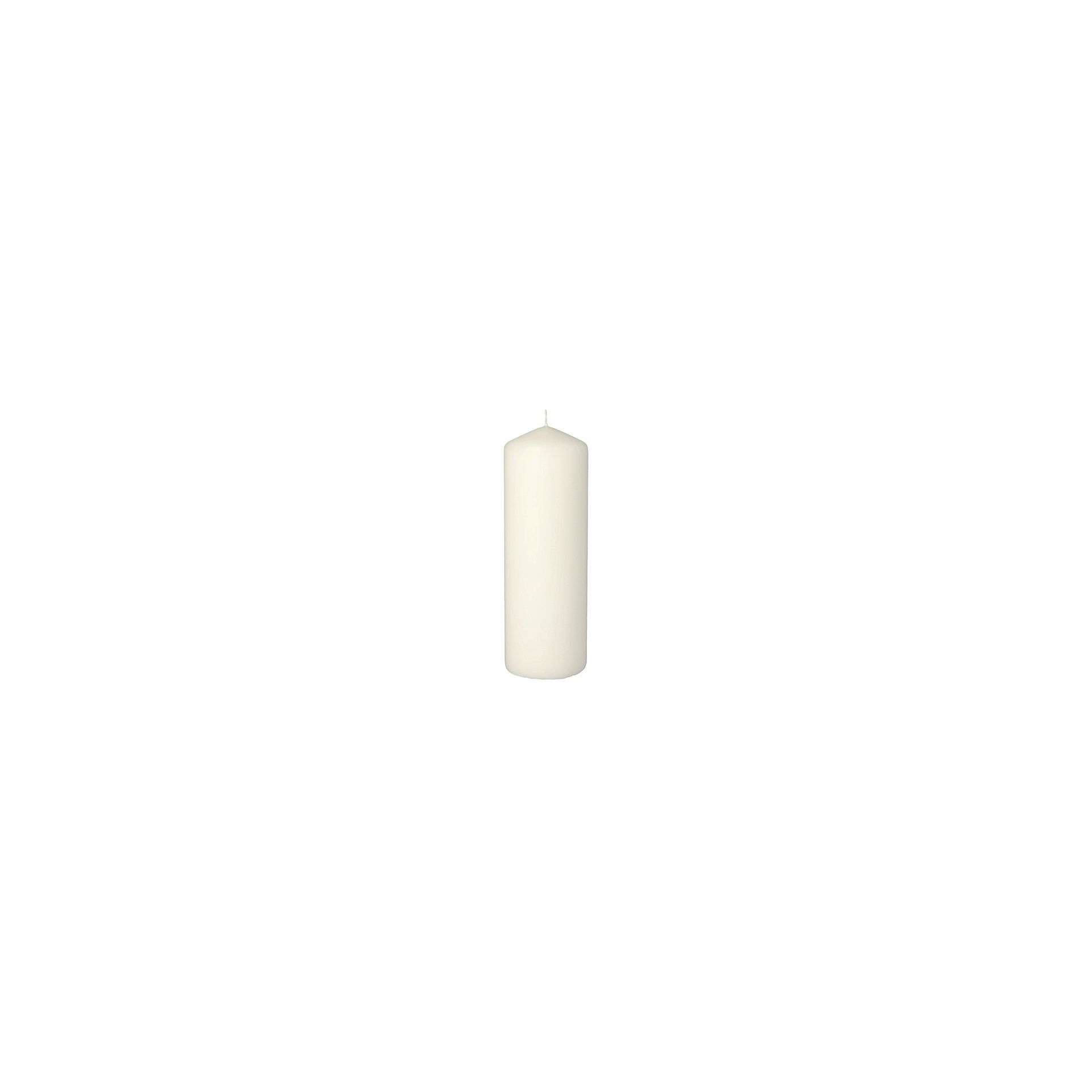 Stumpenkerze Ø 70 mm · 200 mm weiss