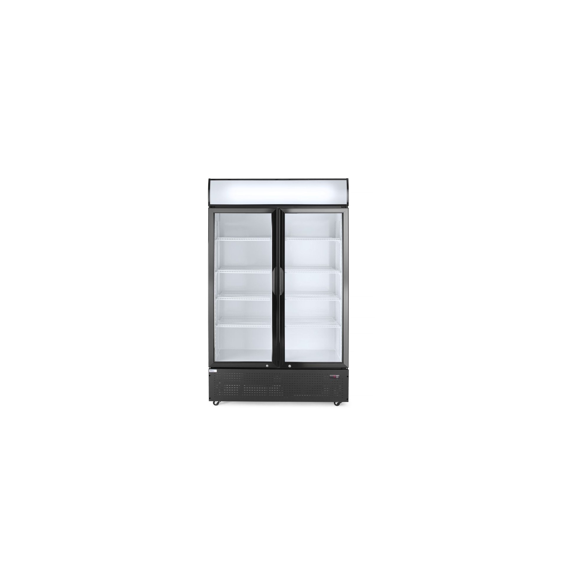 Rückwandkühlschrank zweitürig, 512L, Schwarz Rückwandkühlschrank zweitürig, 512L, Schwarz