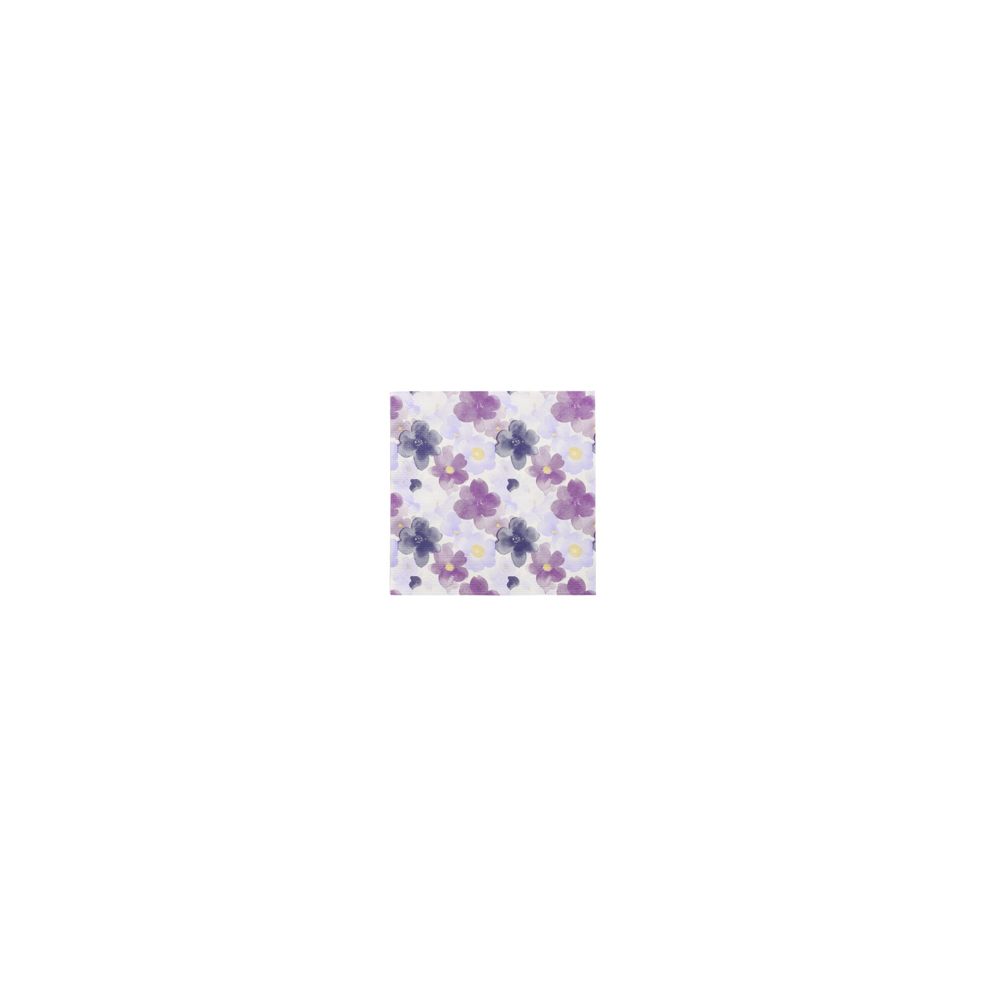 Servietten, 3-lagig 1/4-Falz 33 cm x 33 cm "Aquarell Flowers"