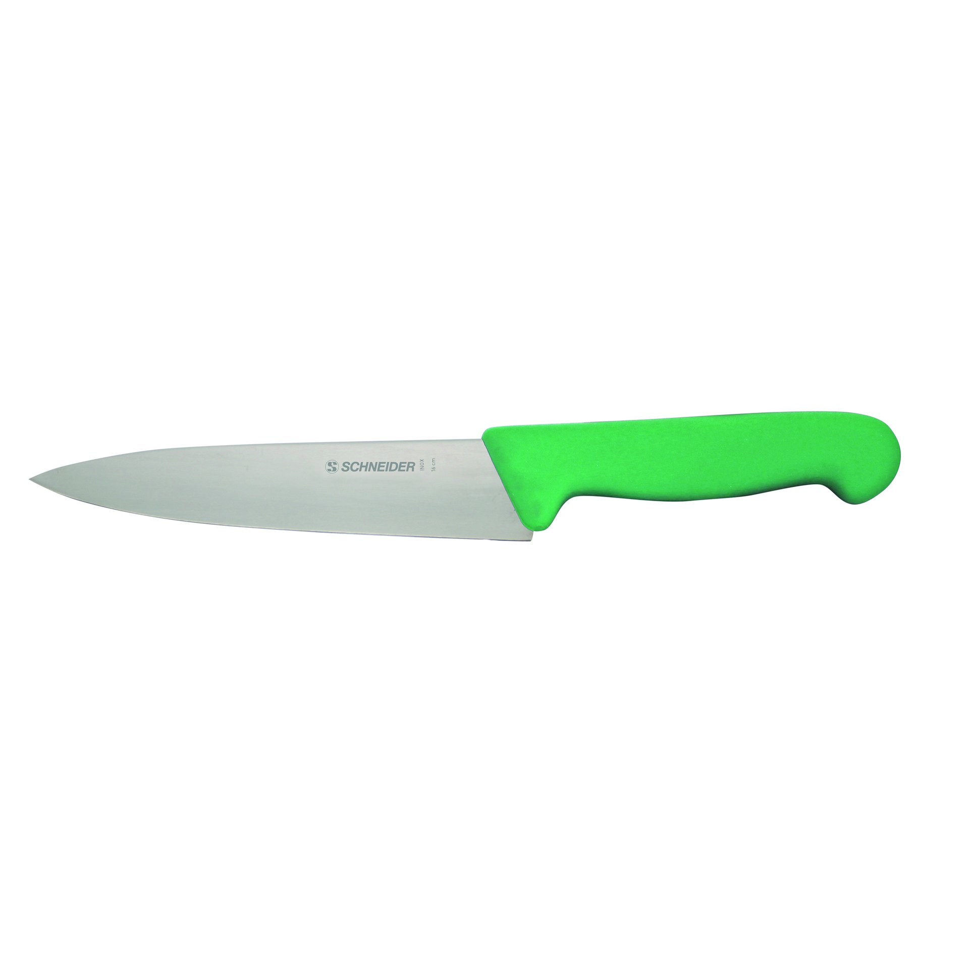 Kochmesser, schmale Klinge, 160 mm, grüner Griff Kochmesser, schmale Klinge, 160 mm, grüner Griff