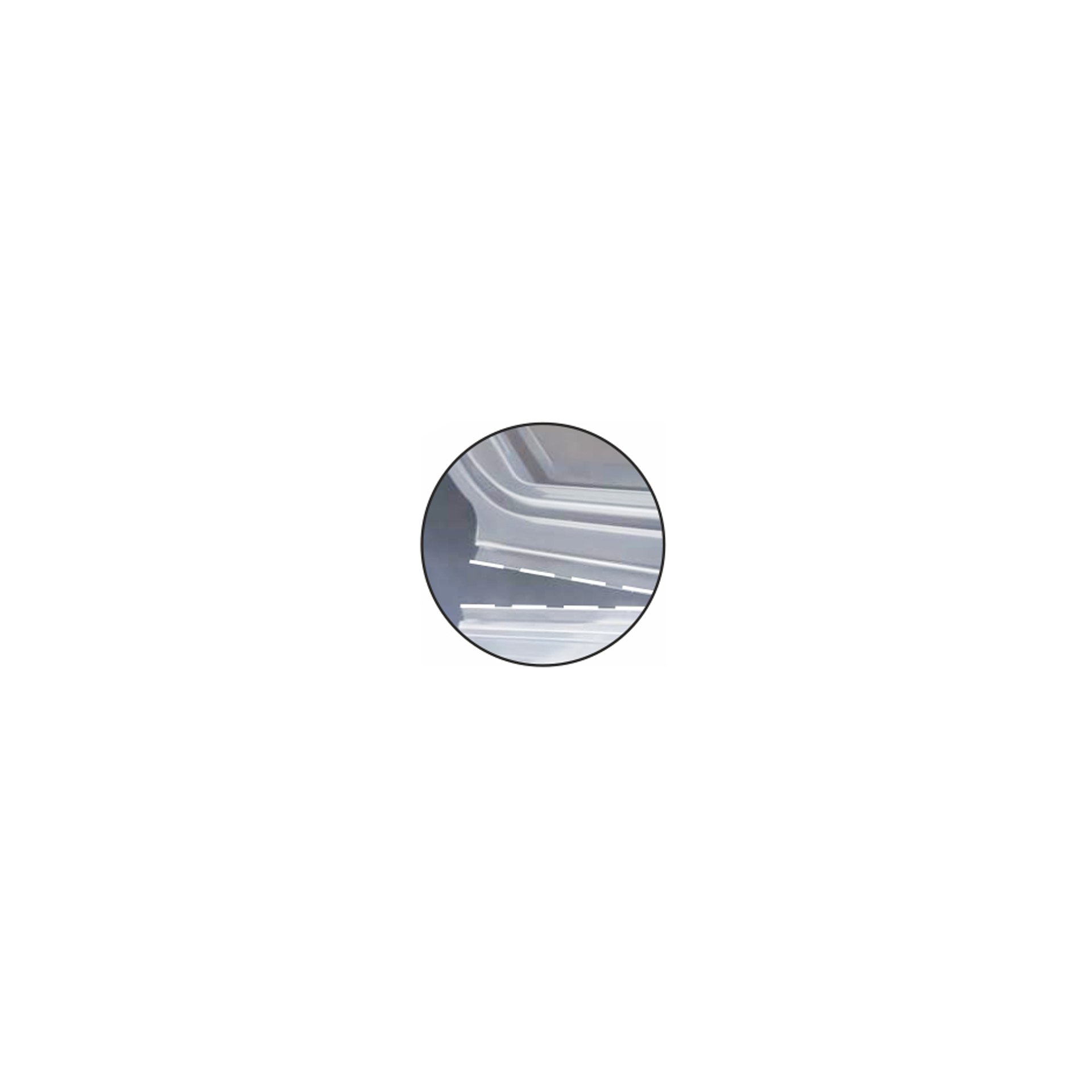 Verpackungsbecher mit Klappdeckeln, PP 8-eckig 750 ml 6,1 cm x 13 cm x 13 cm transparent