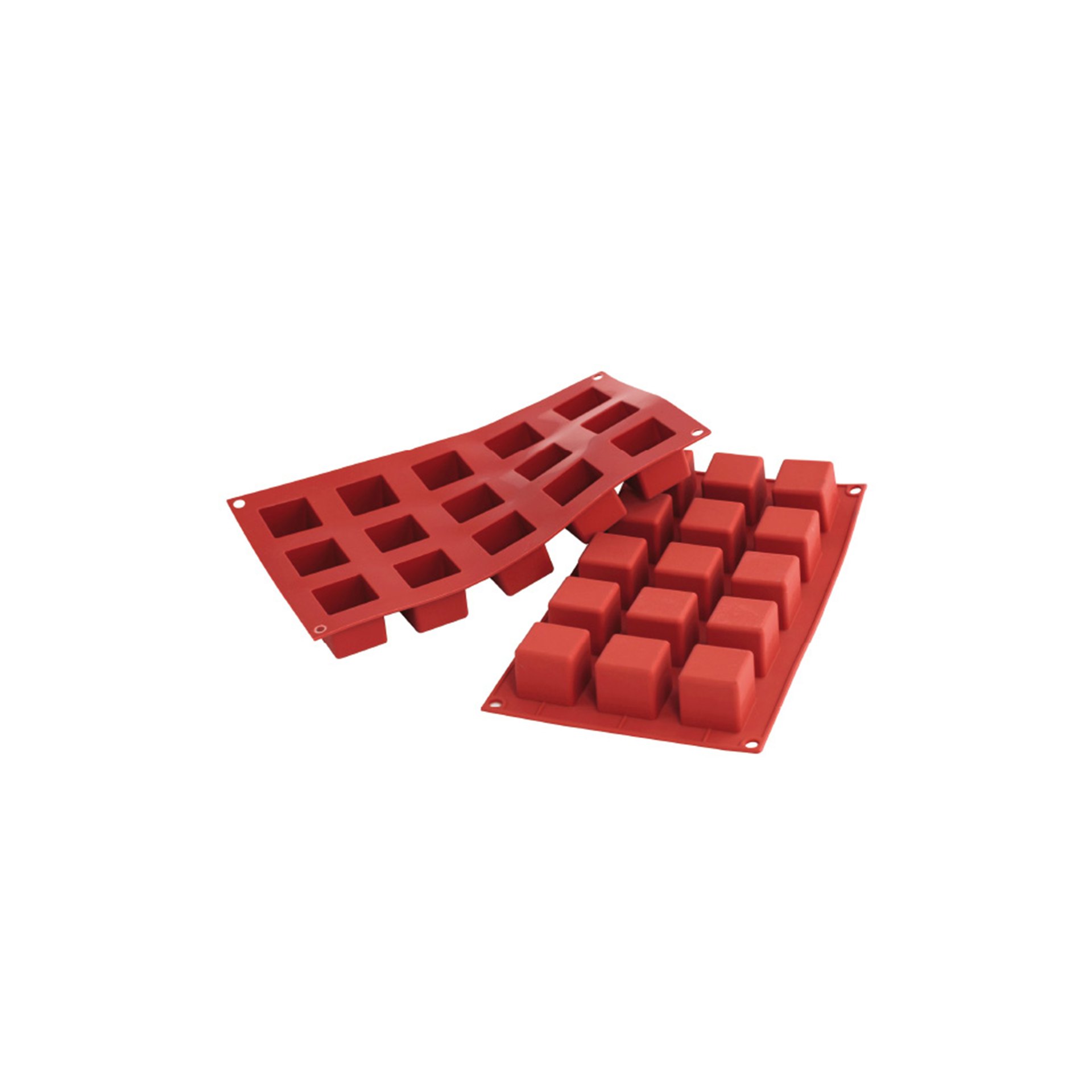 Silikonbackform Kubus, 35 x 35 mm Silikonbackform Kubus, 35 x 35 mm