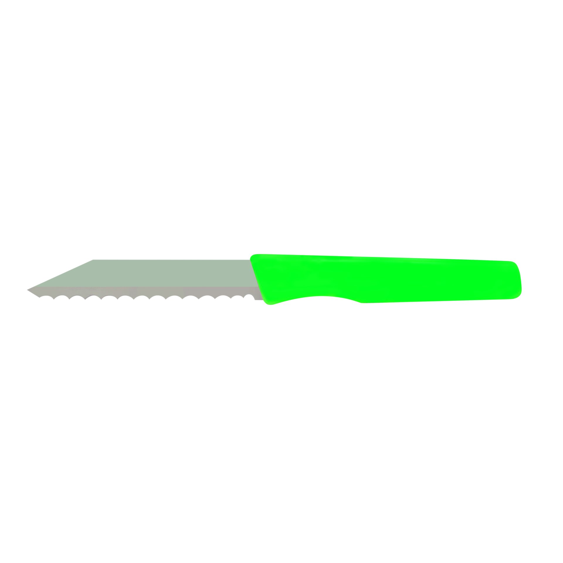Brötchenmesser / Küchenmesser mit Wellenschliff, Grün Brötchenmesser / Küchenmesser mit Wellenschliff, Grün