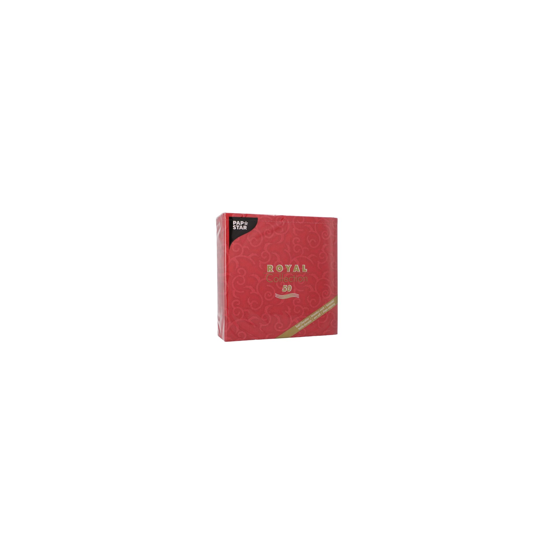 Servietten "ROYAL Collection" 1/4-Falz 40 cm x 40 cm bordeaux "Casali"