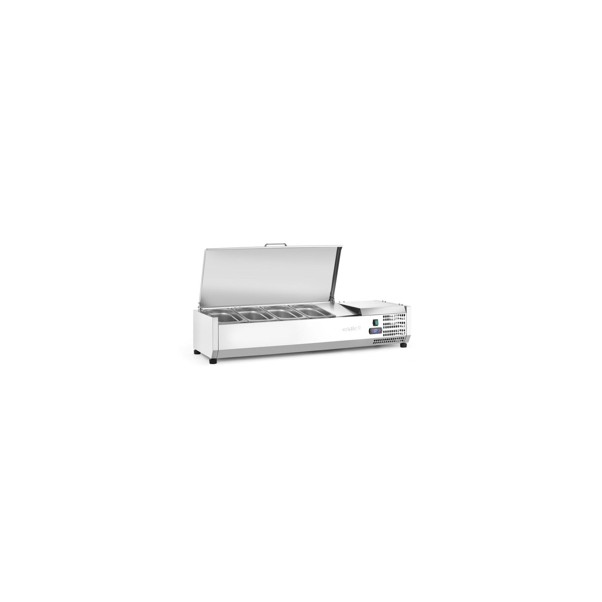 Aufsatz-Kühlvitrine Arktic, 4x GN 1/3 1205x420x630mm